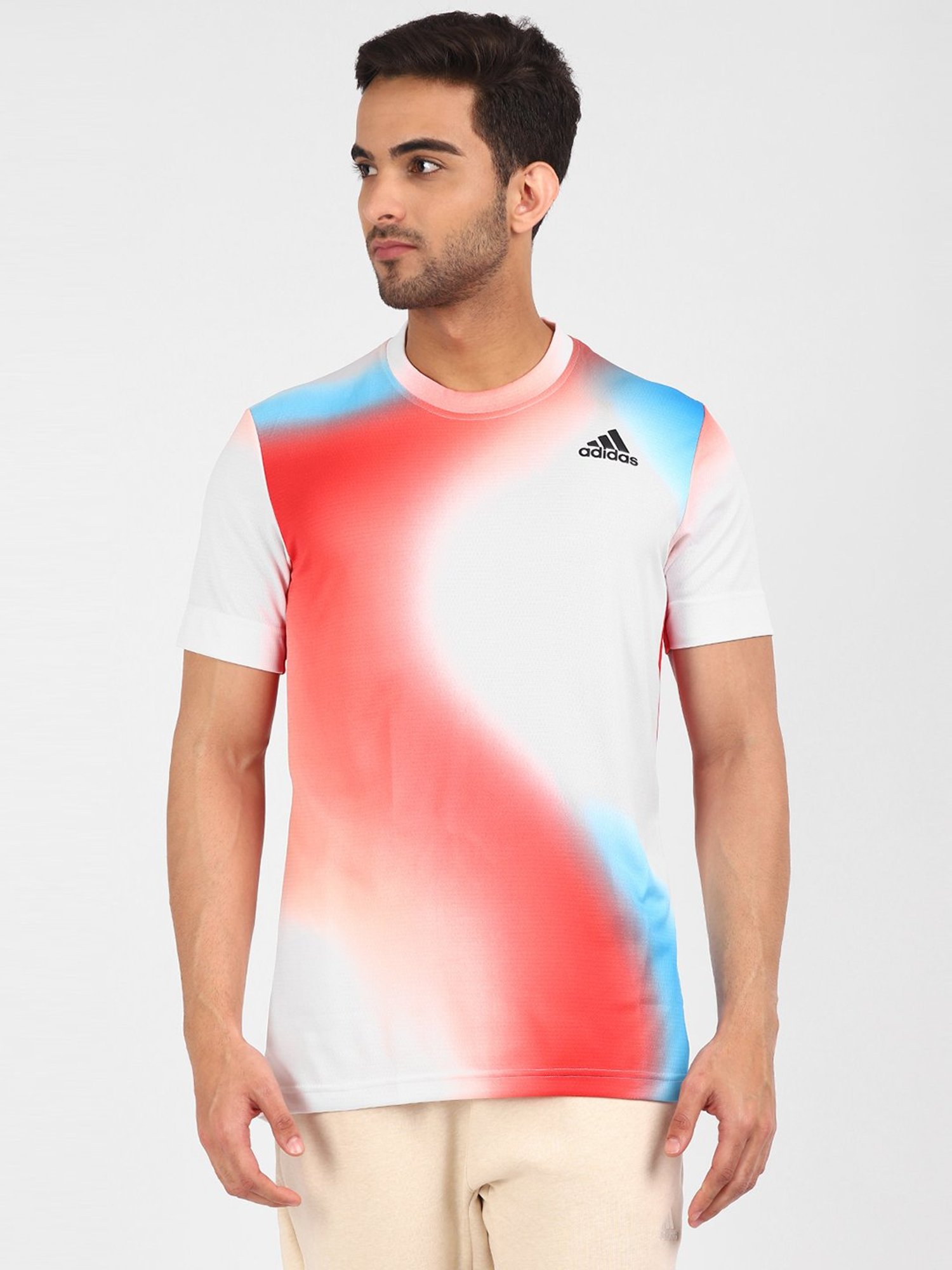 Buy Adidas Originals Purple Regular Fit Printed Sports T-Shirt for Mens  Online @ Tata CLiQ