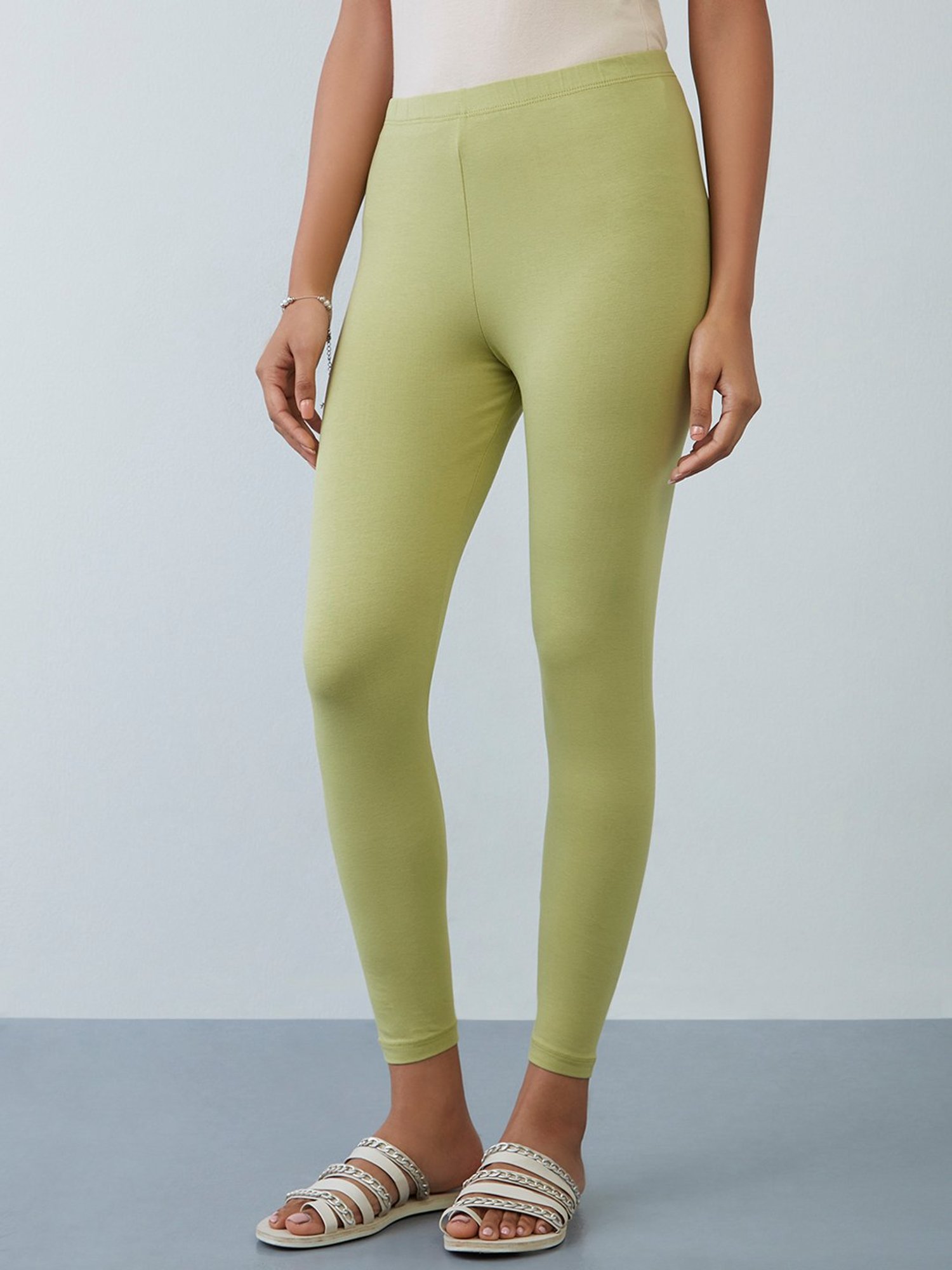 Buy Utsa by Westside Navy Cropped Leggings for Women Online @ Tata CLiQ