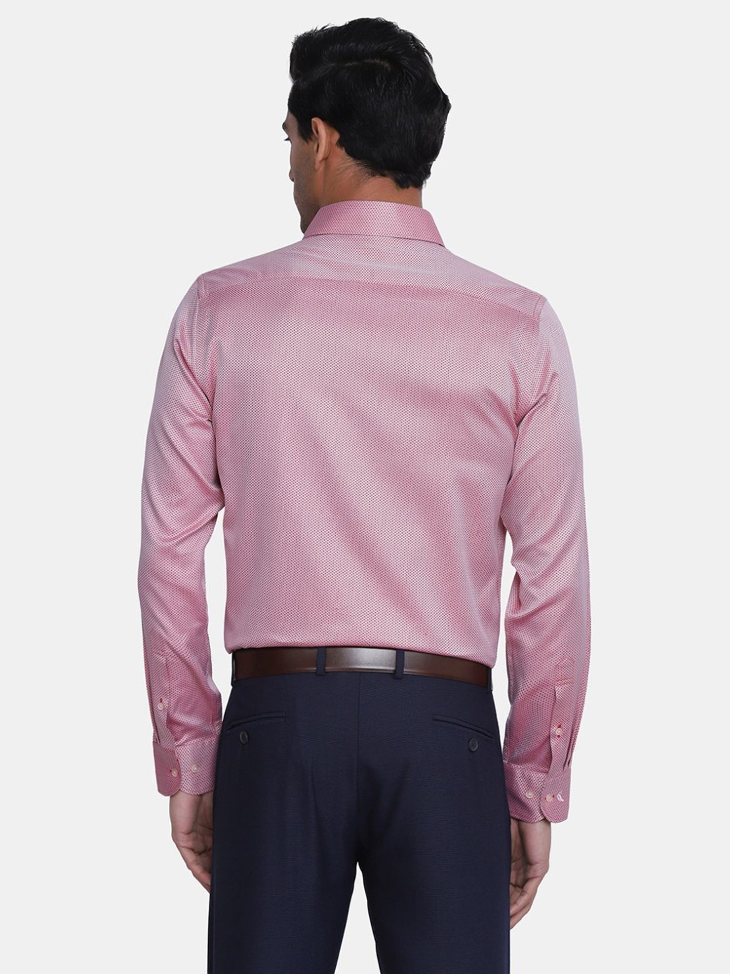 Blackberrys Pink Slim Fit Shirts