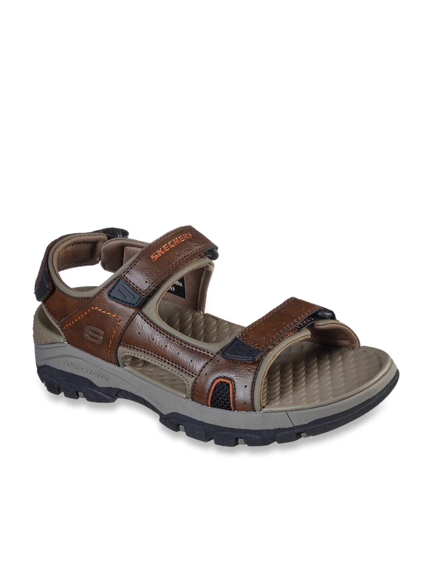 Buy Red Tape Men Black Leather Sandals - Sandals for Men 2180957 | Myntra