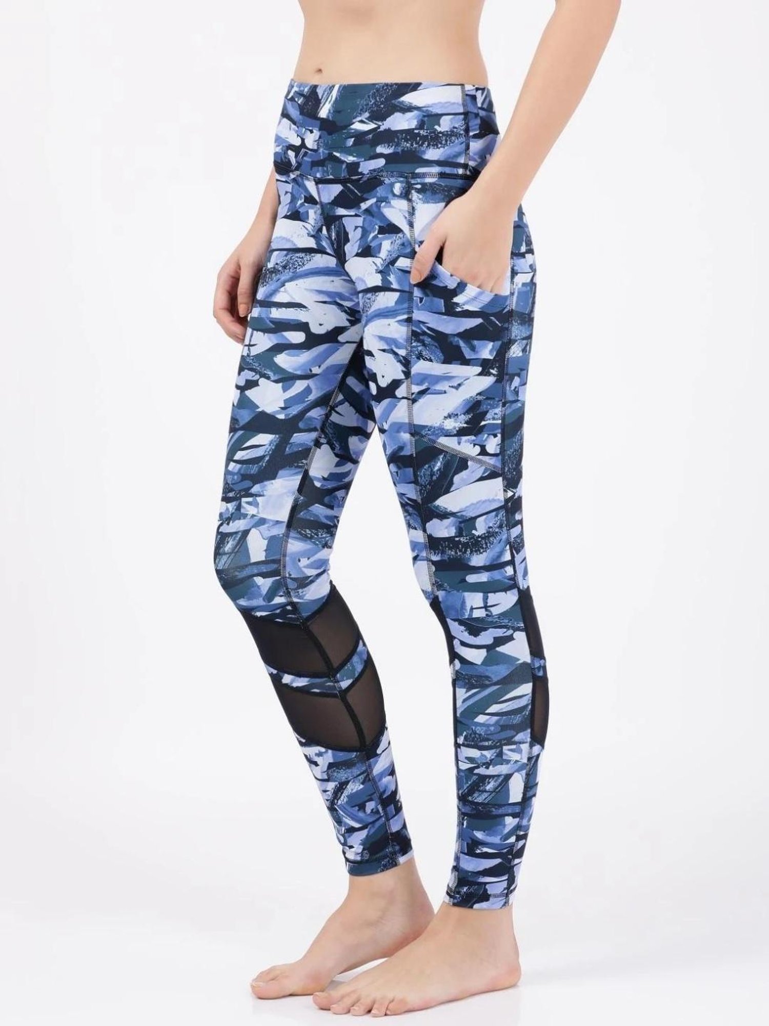 Buy Jockey Blue Printed Leggings for Women Online @ Tata CLiQ