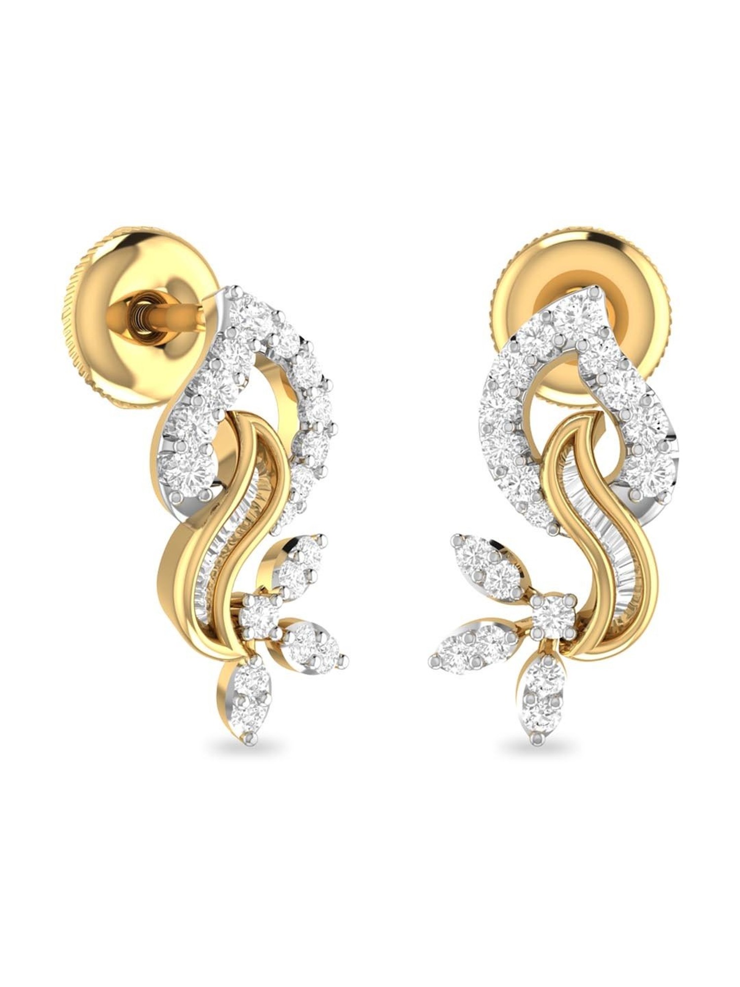 The Conchobar Gold Earrings  PC Jeweller