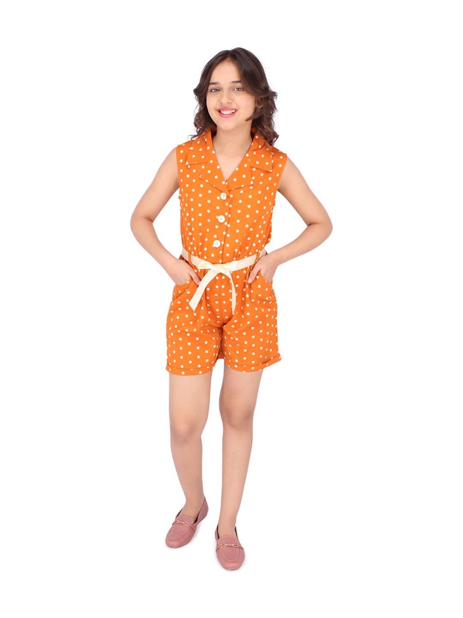 Orange hotsell jumpsuit girls