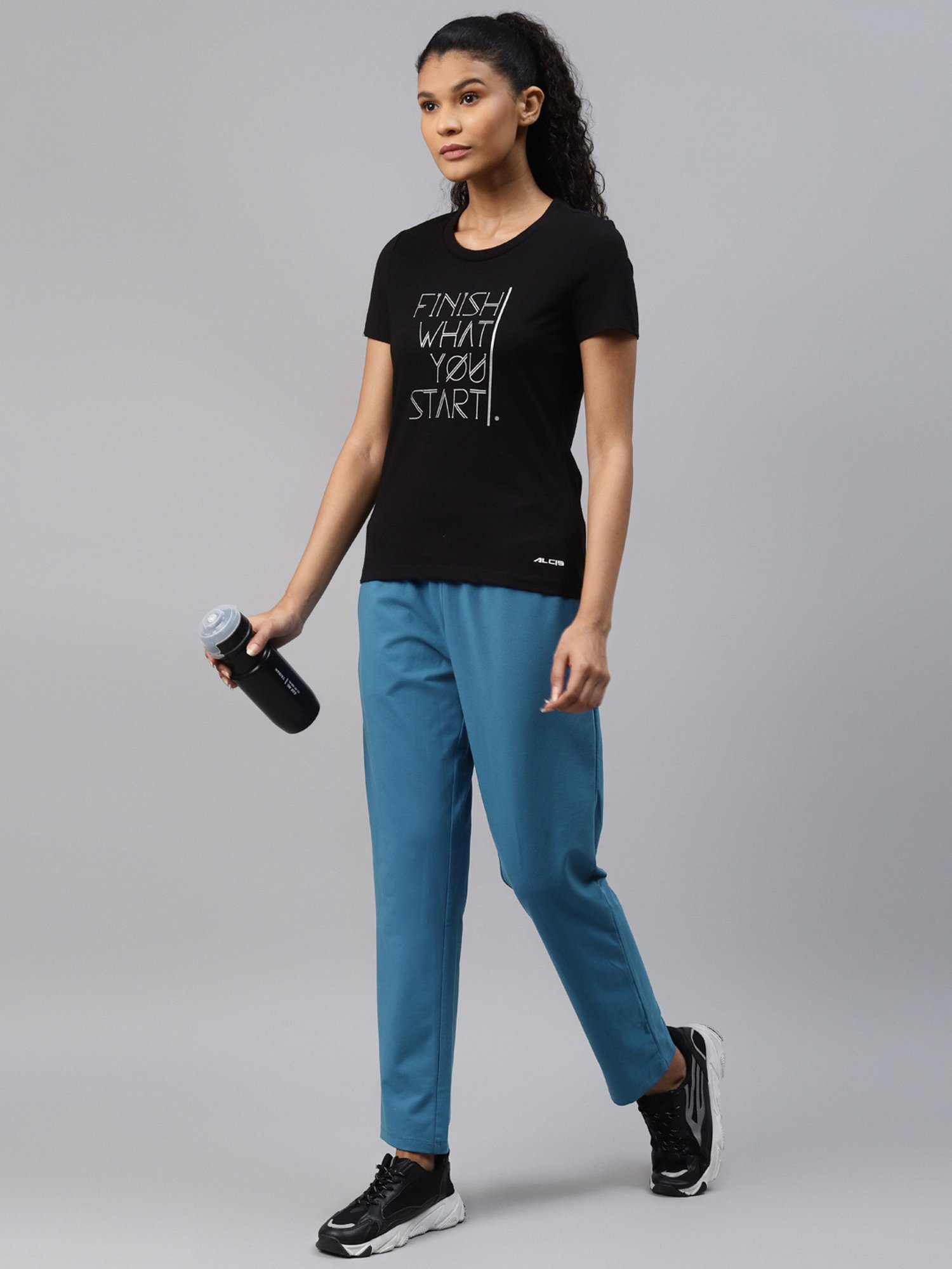 Buy ALCIS Blue Regular Fit Track Pants for Women's Online @ Tata CLiQ