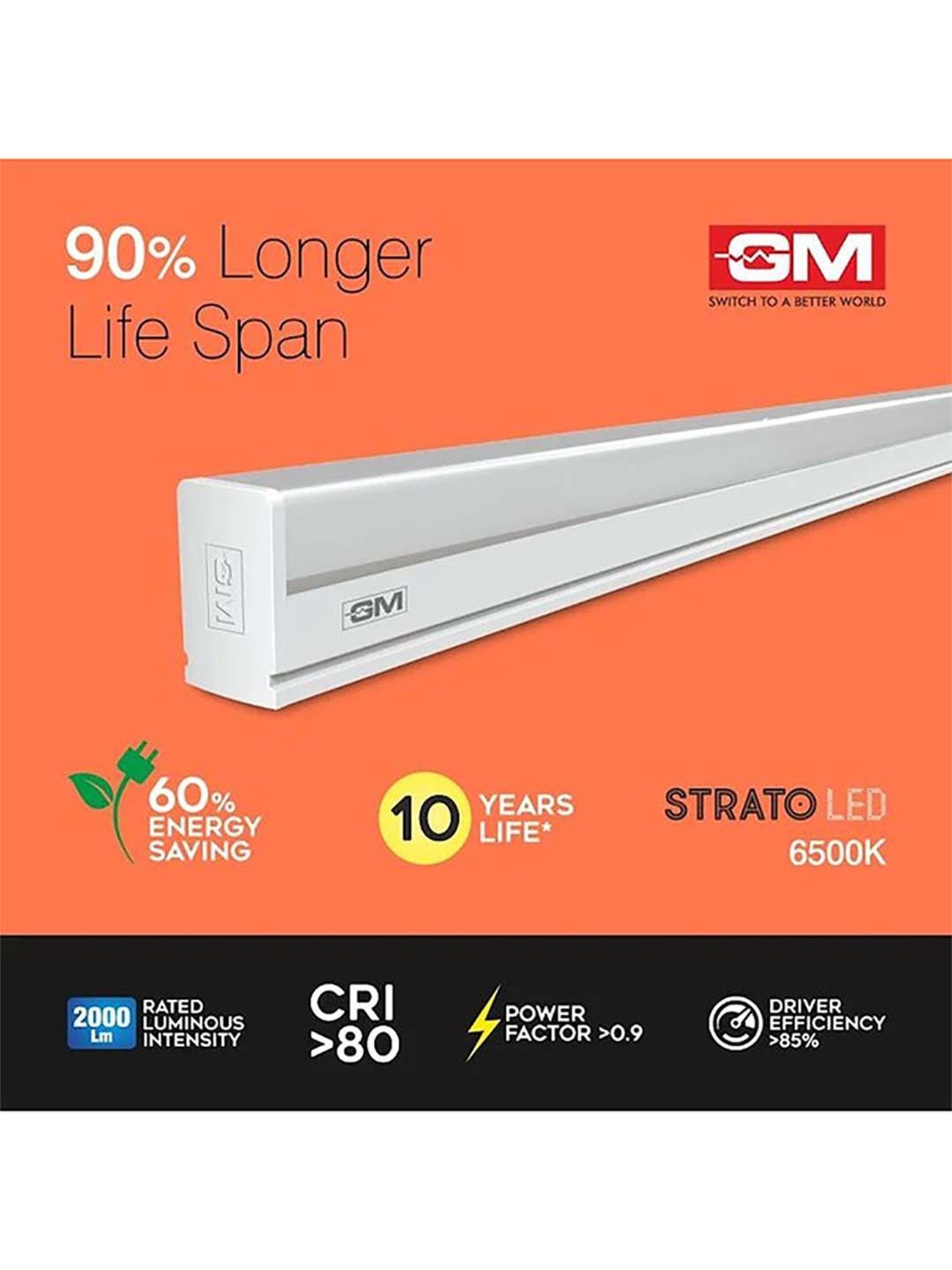 gm strato led tube light