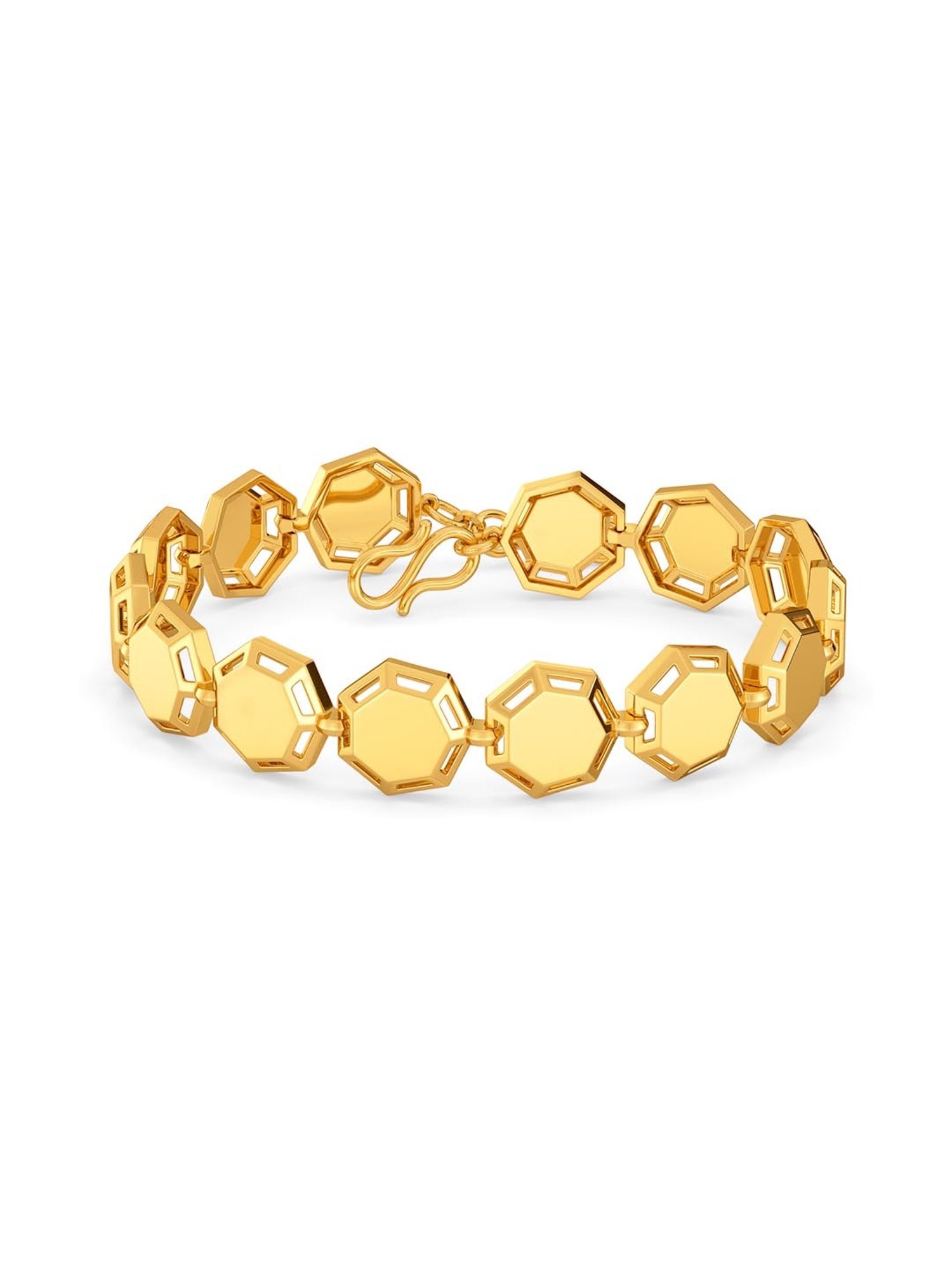 Buy Yellow Gold Bracelets & Bangles for Women by Melorra Online