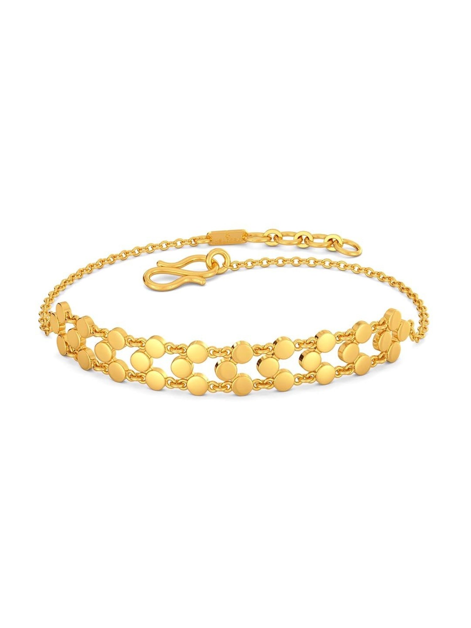 Melorra 18k Gold & Diamond Monogram Miracle Bracelet for Women