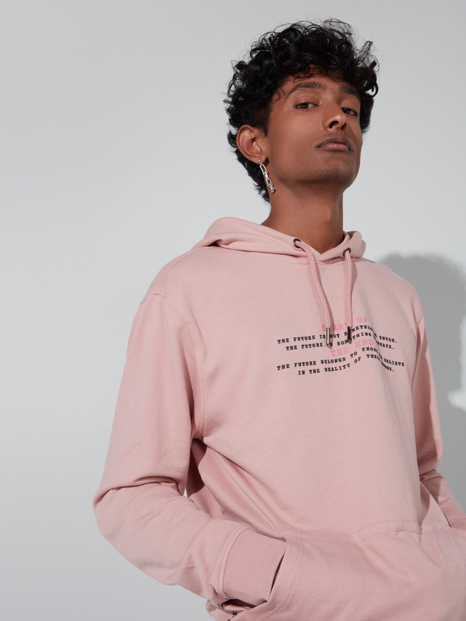 Buy Studiofit by Westside Blush Pink Relaxed-Fit Sweatshirt for Online @  Tata CLiQ