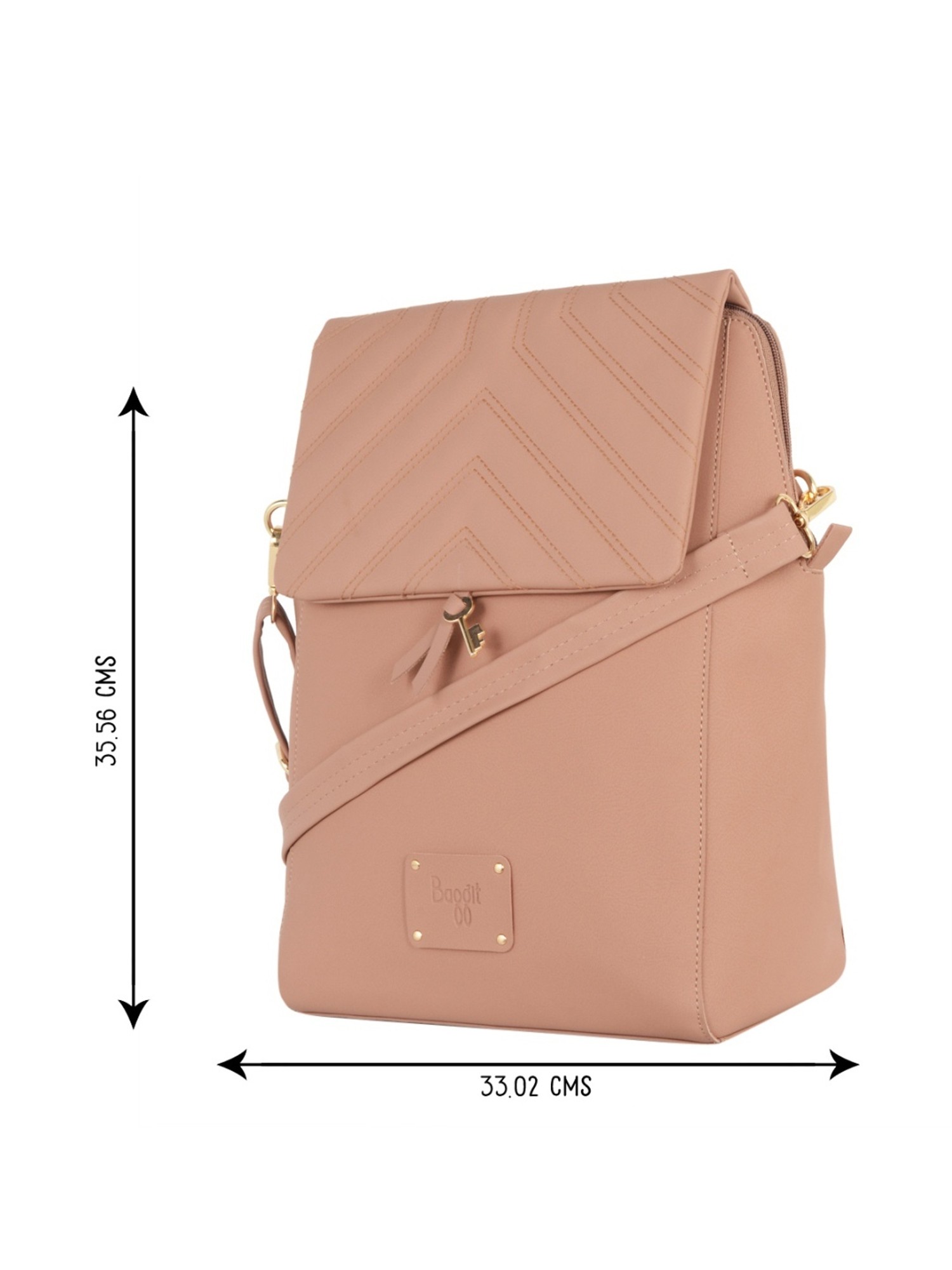Buy Baggit Pink Quilted Medium Backpack Online At Best Price @ Tata CLiQ