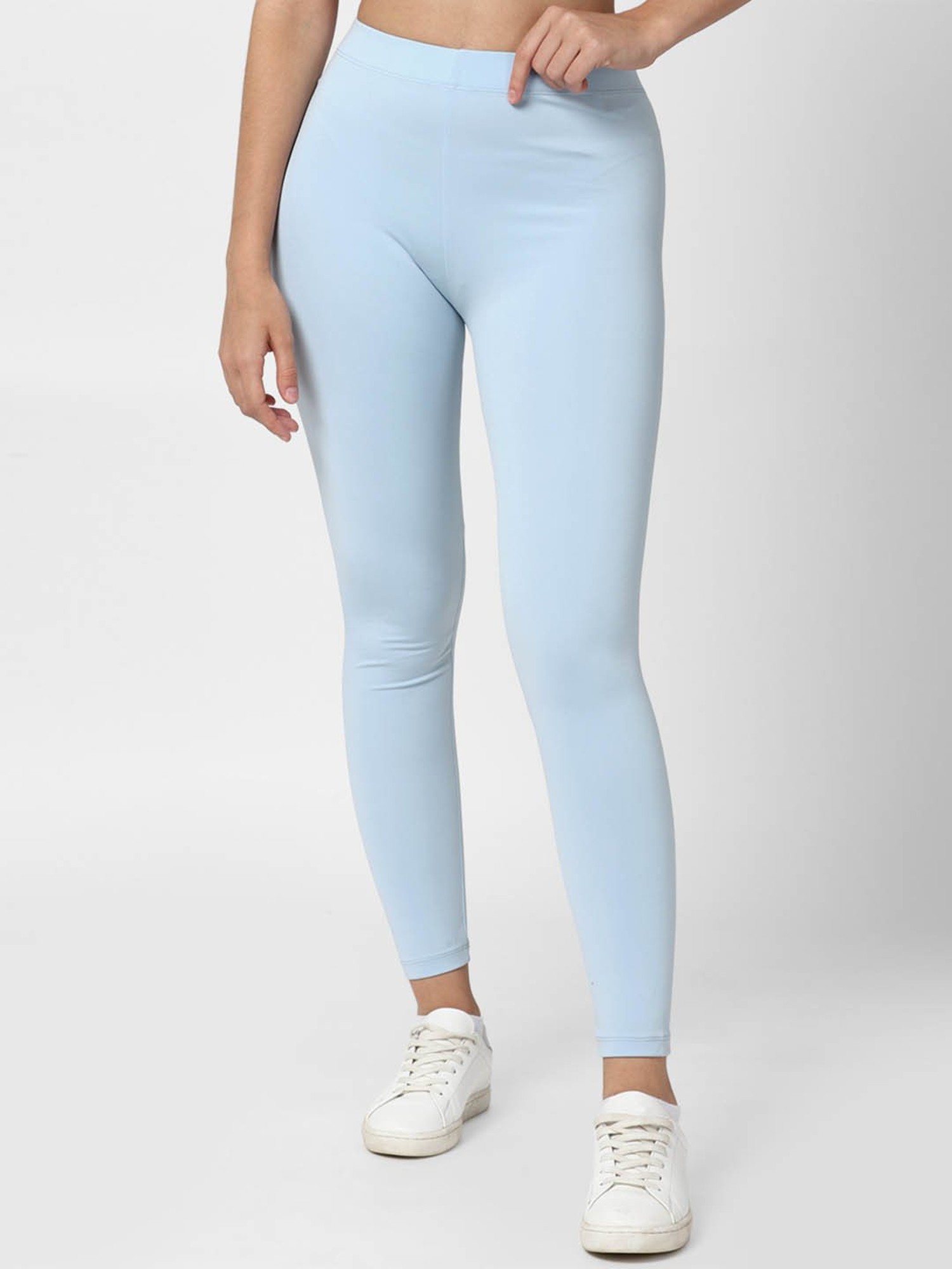 ADULT Fashion Womens Light Blue Leggings with nice Black band-sonthuy.vn