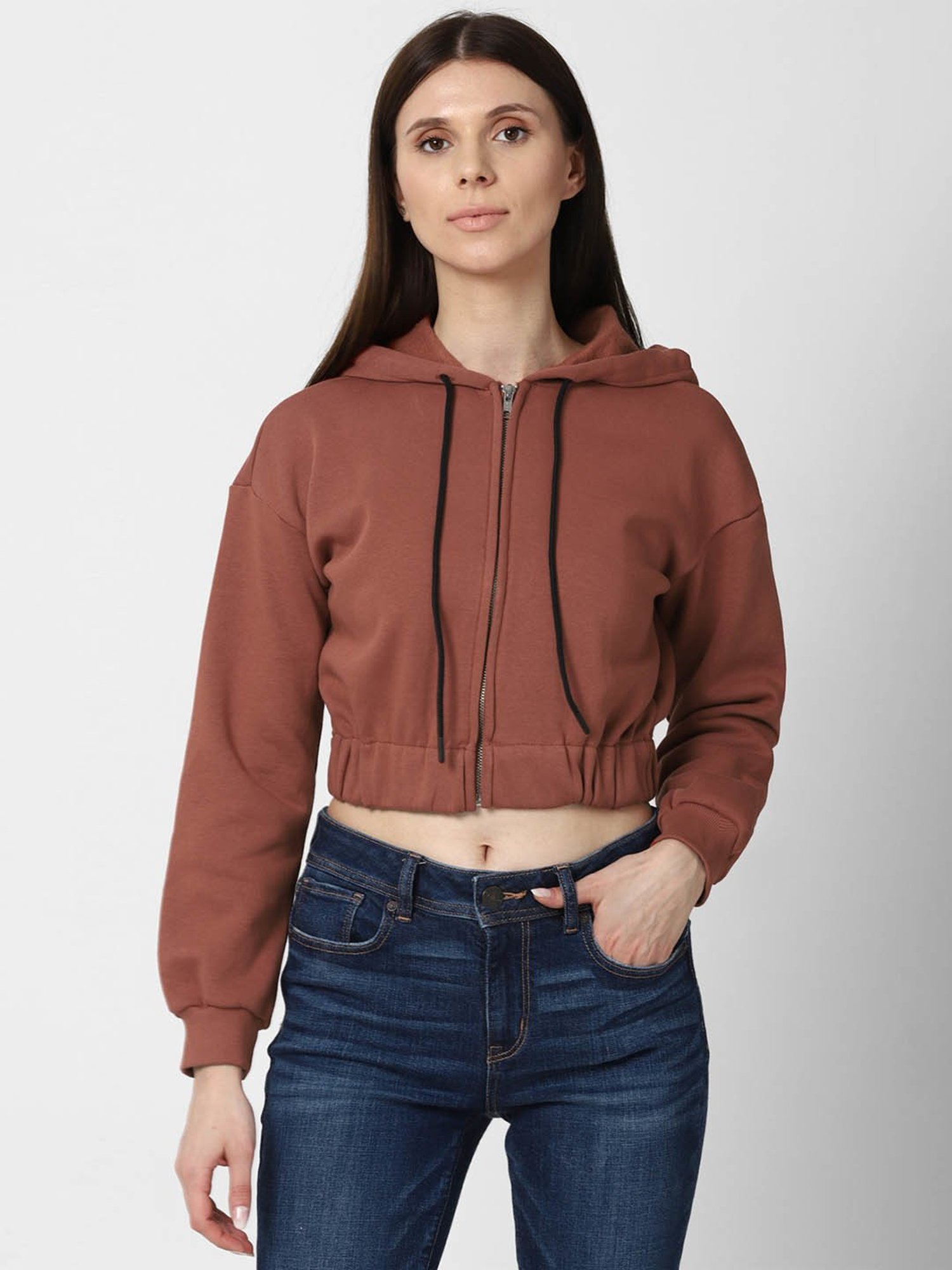 Crop top on sale hoodie forever 21