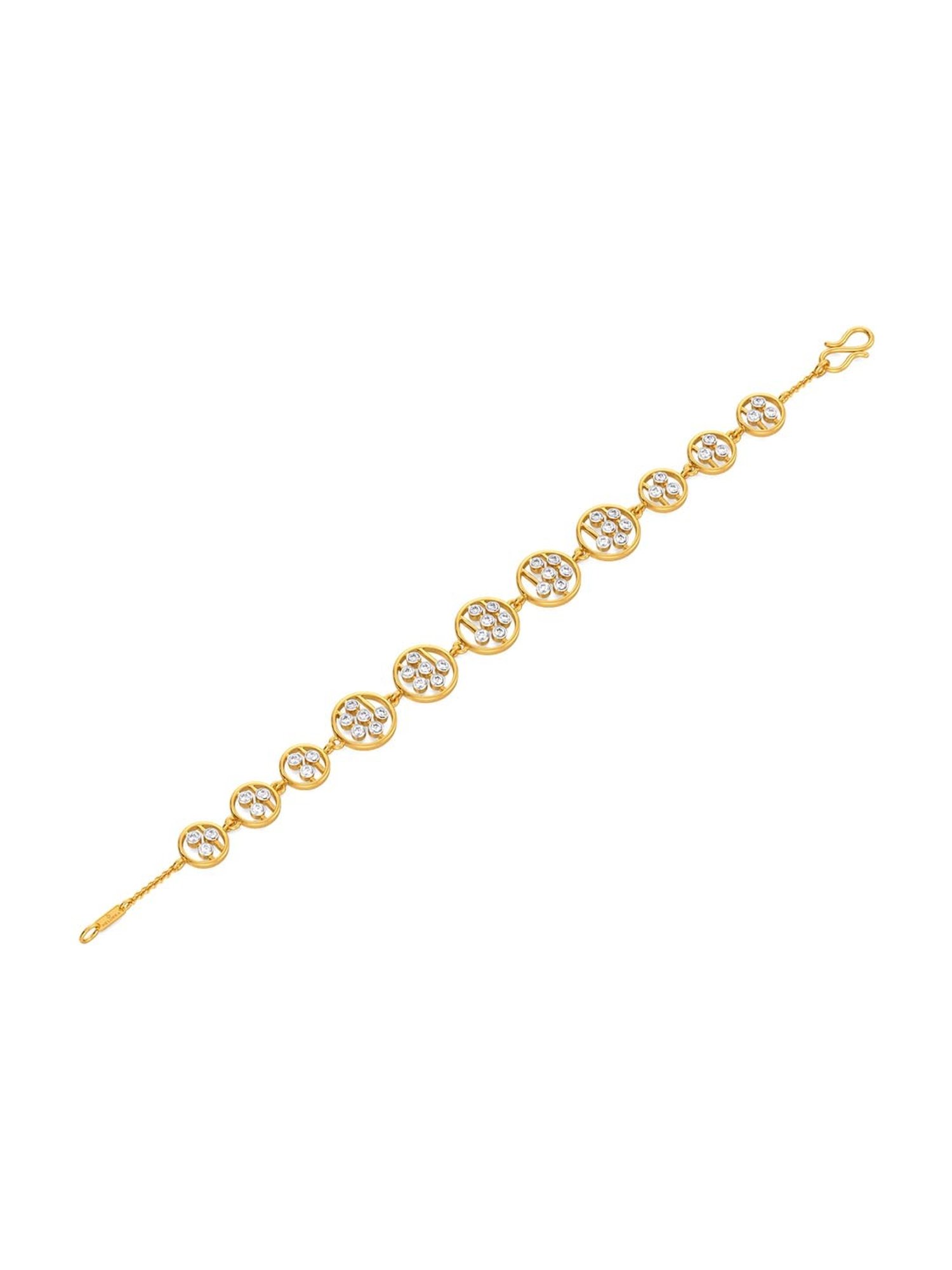 Melorra 18k Gold & Diamond Monogram Miracle Bracelet for Women