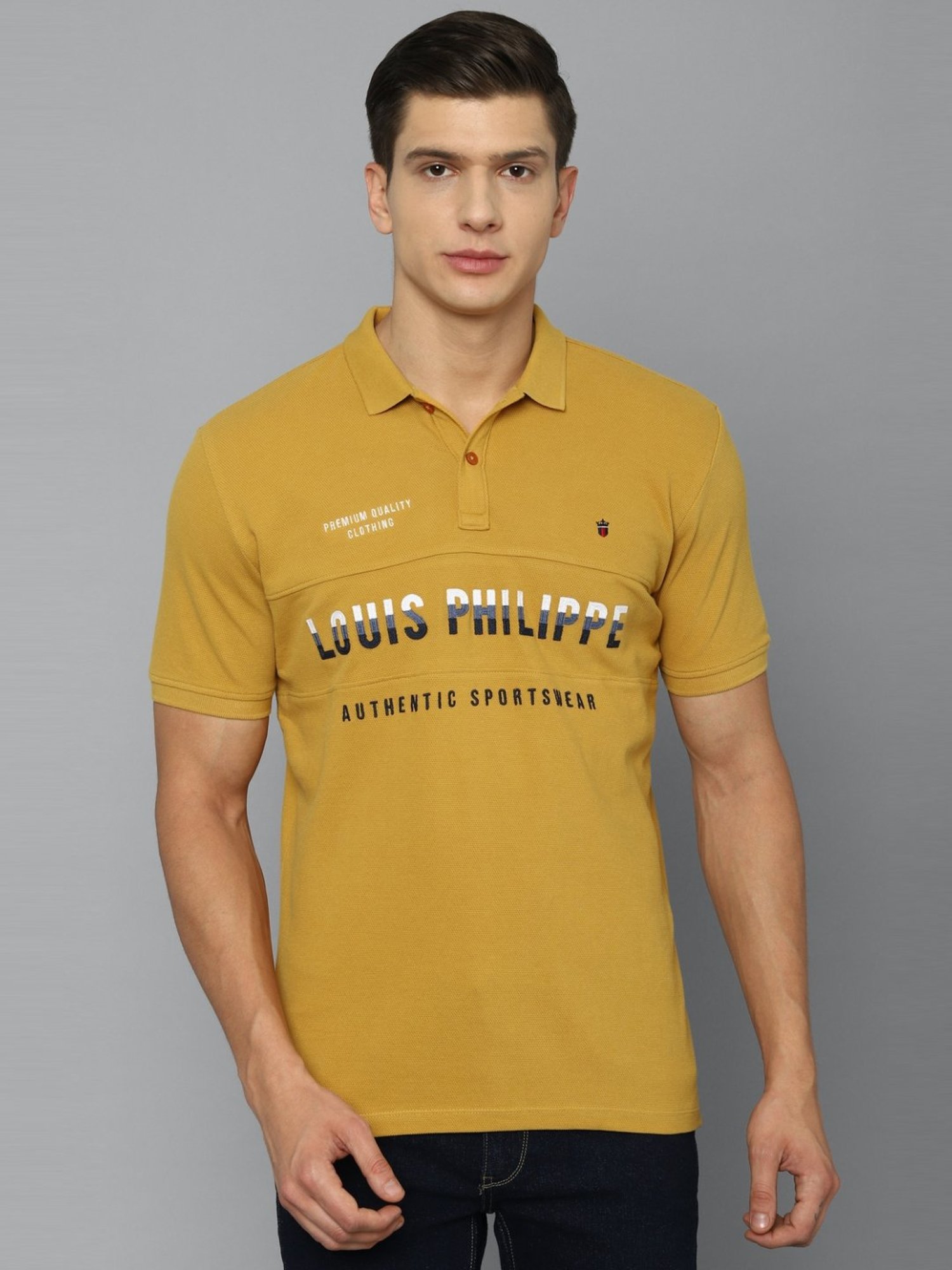 Buy Louis Philippe Green Cotton Slim Fit Embroidered Polo T-Shirts for Mens  Online @ Tata CLiQ