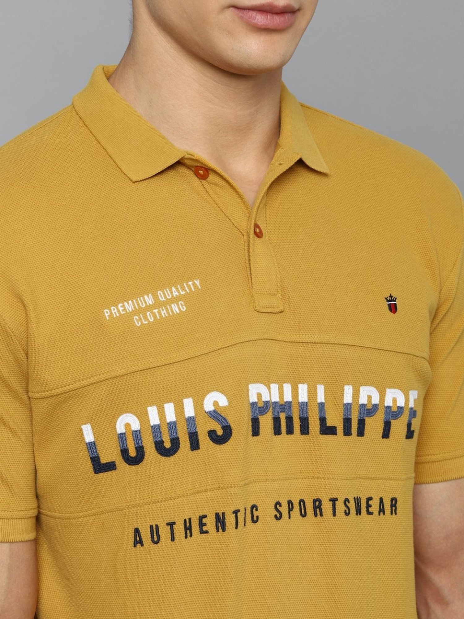 Buy Louis Philippe Yellow Polo T-Shirt for Men's Online @ Tata CLiQ