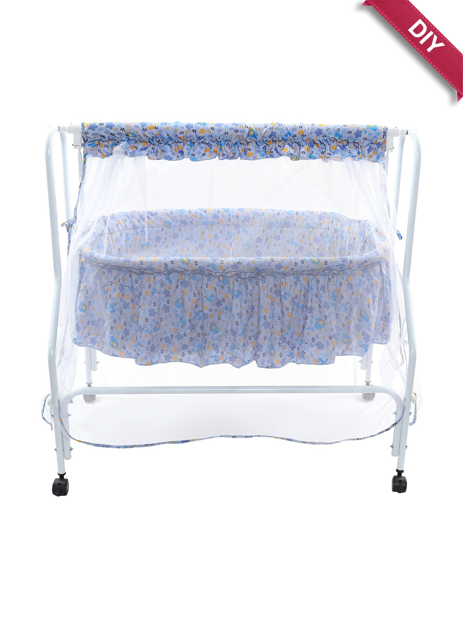 Buy Kiddery Blue Baby Cradle Age 0 8 Months at Best Price Tata