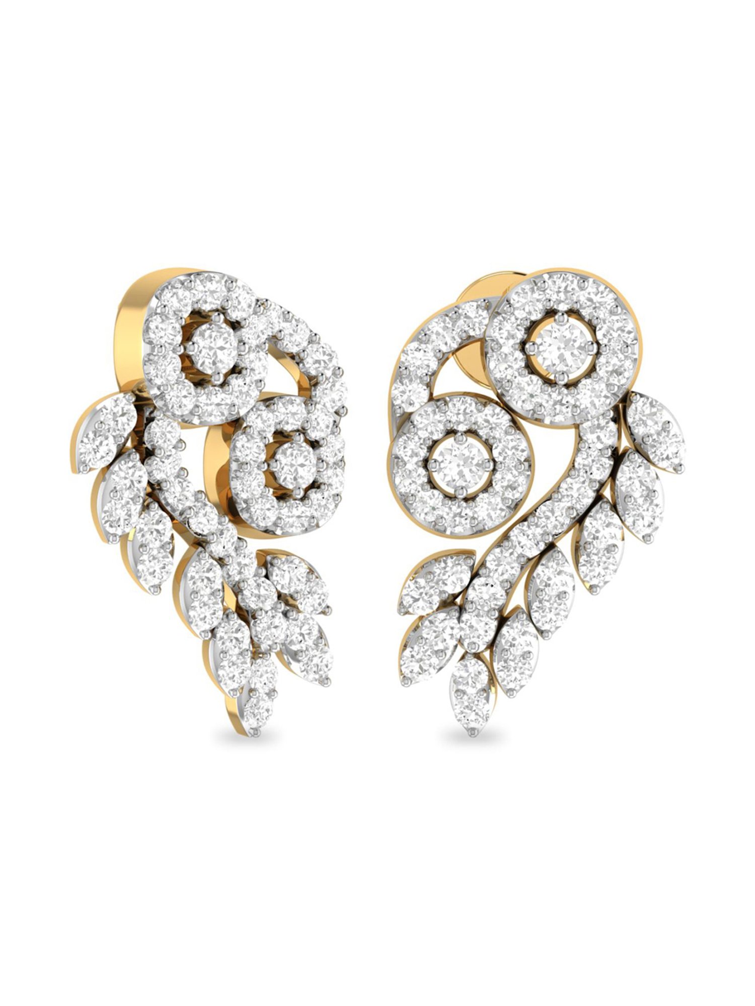 Buy Diamond Jhumka Earring Designs | Gold & Diamond Jhumkas | Kalyan