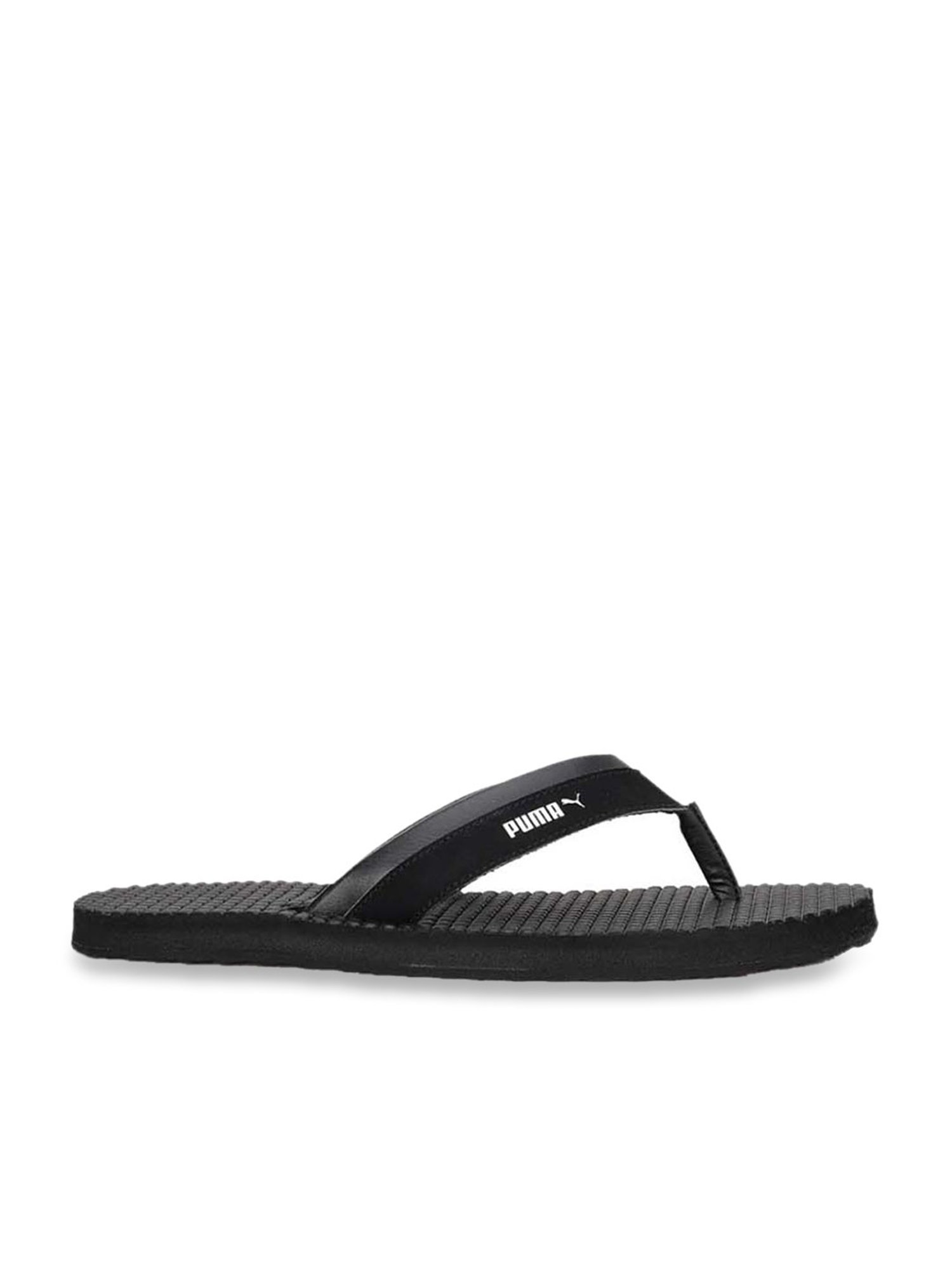 Buy Puma Men s Shiatsu V2 Jet Black Flip Flops for Men at Best