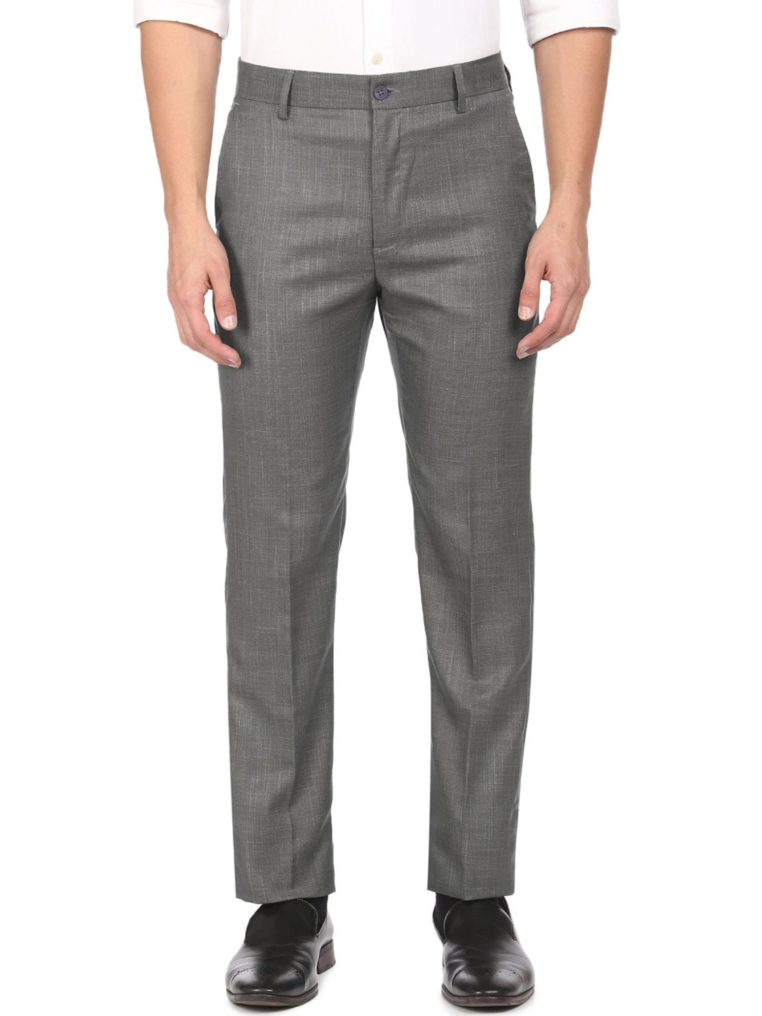 Excalibur Formal Trousers  Buy Excalibur Slim Fit Flat Front Trousers  Online  Nykaa Fashion