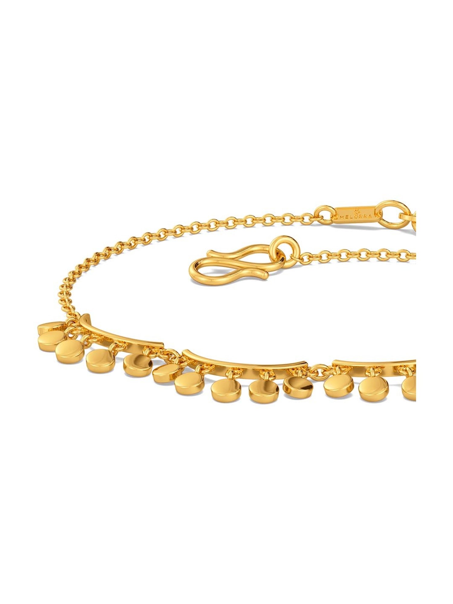 Melorra 18k Gold & Diamond Monogram Miracle Bracelet for Women