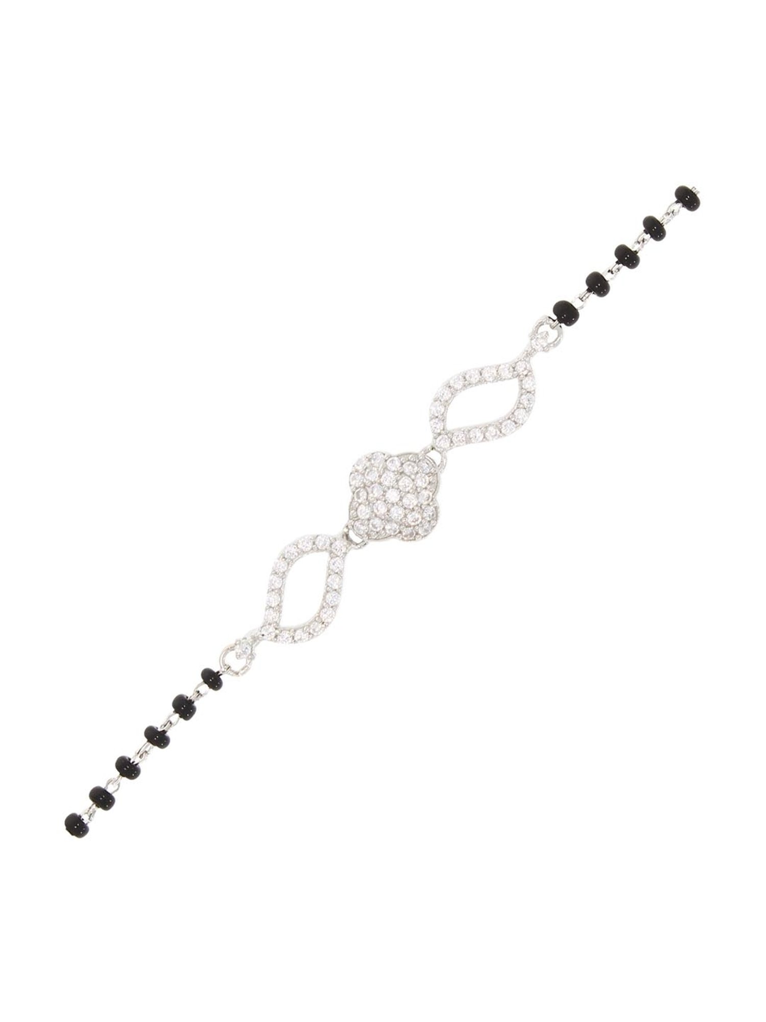 Golden Dazzling Zircon Mangalsutra Bracelet – GIVA Jewellery