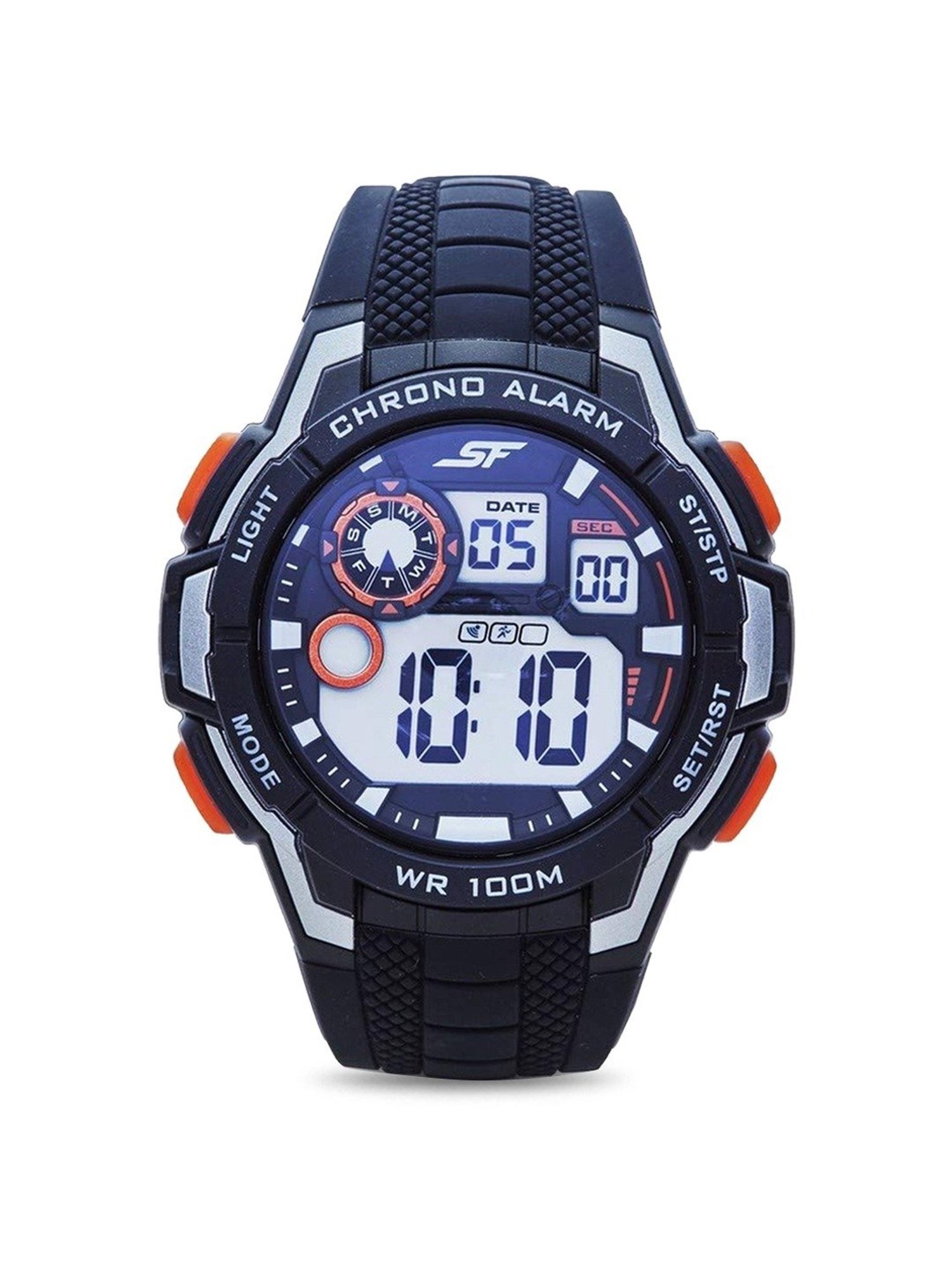 SF Digital Watch with Blue Strap for Unisex