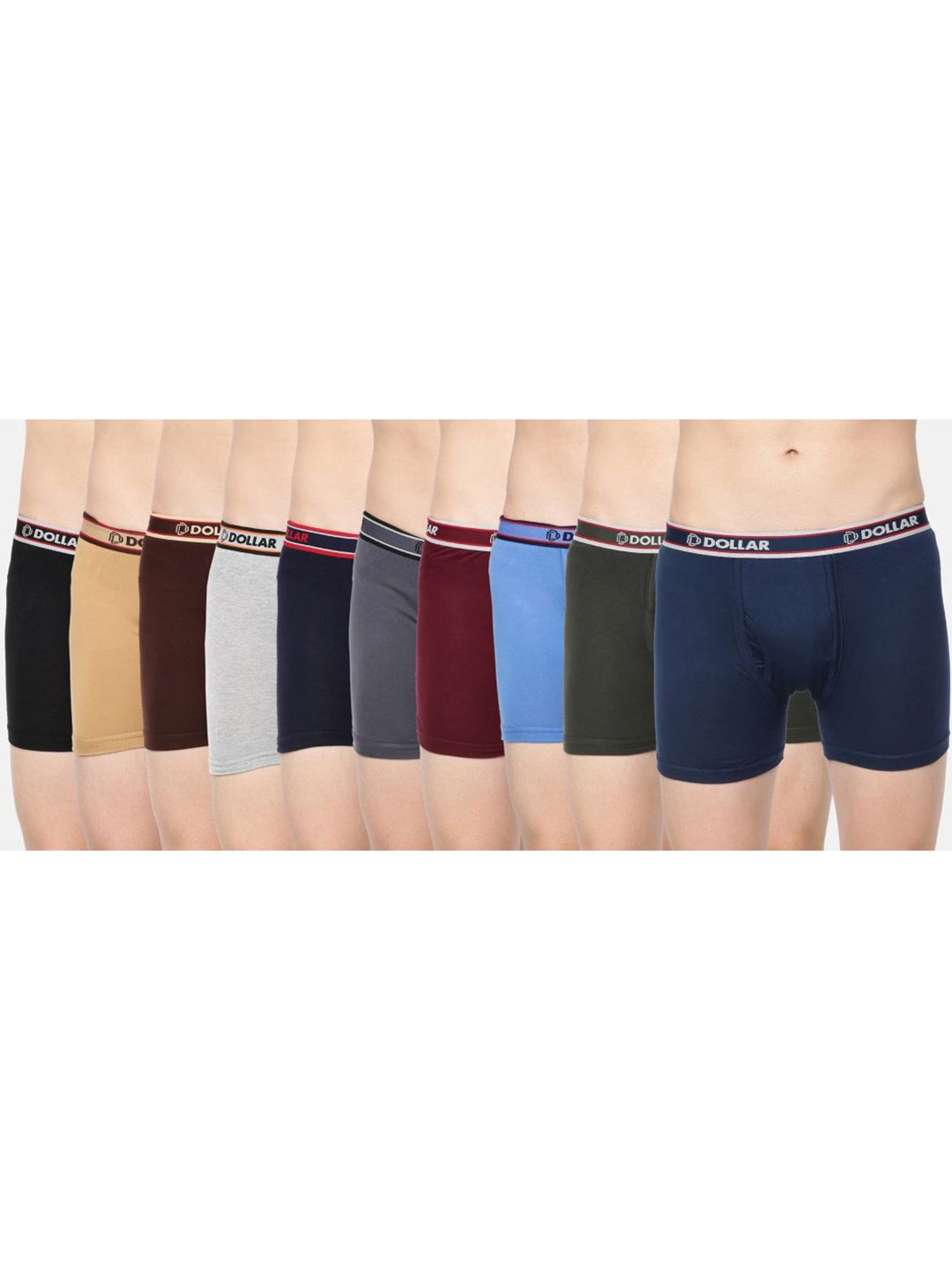 Buy Dollar Bigboss Men's Assorted Pack of 7 Trunk