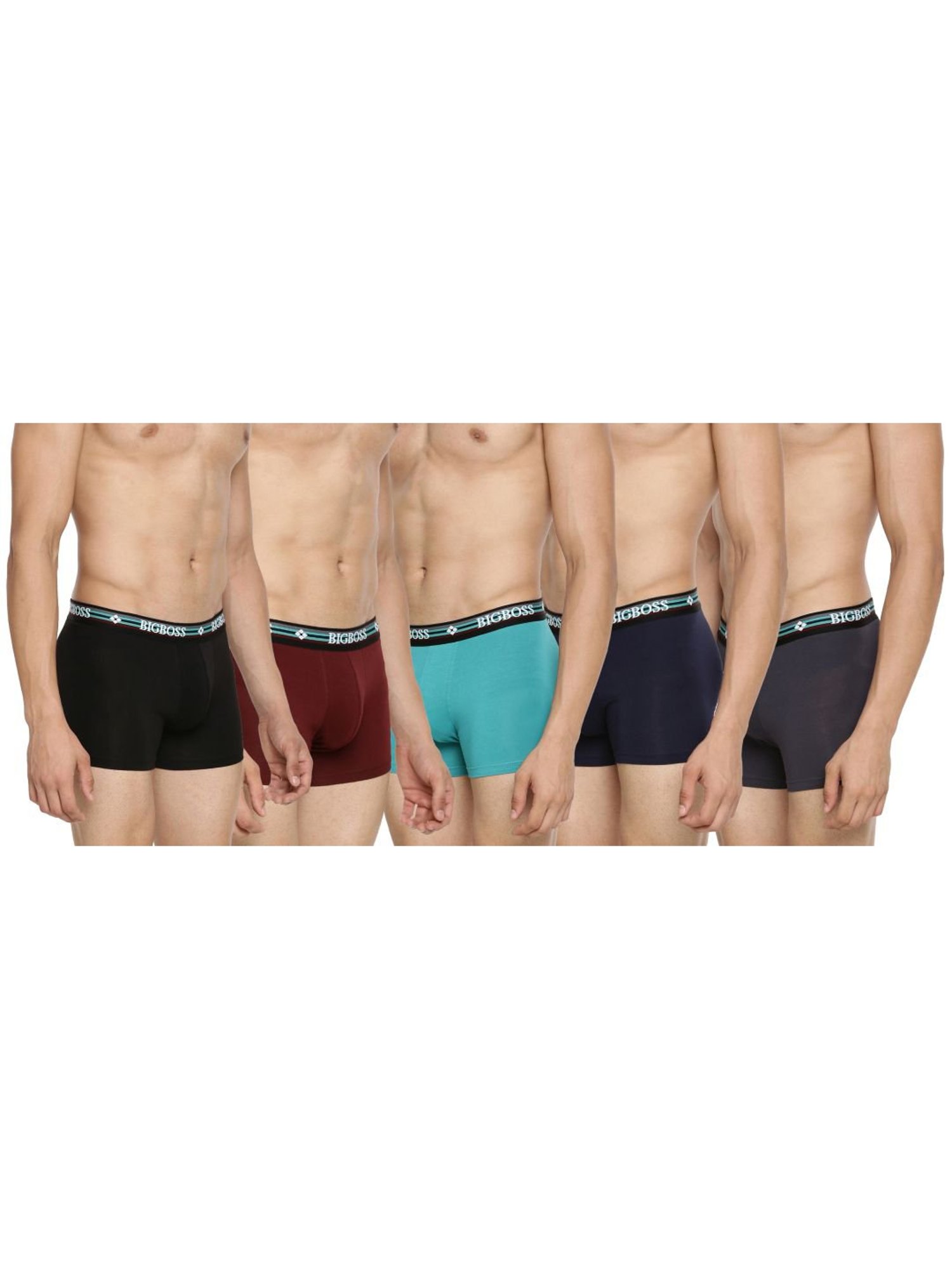 Dollar Bigboss Men's Pack of 4 Soft Combed Cotton Printed Trunk