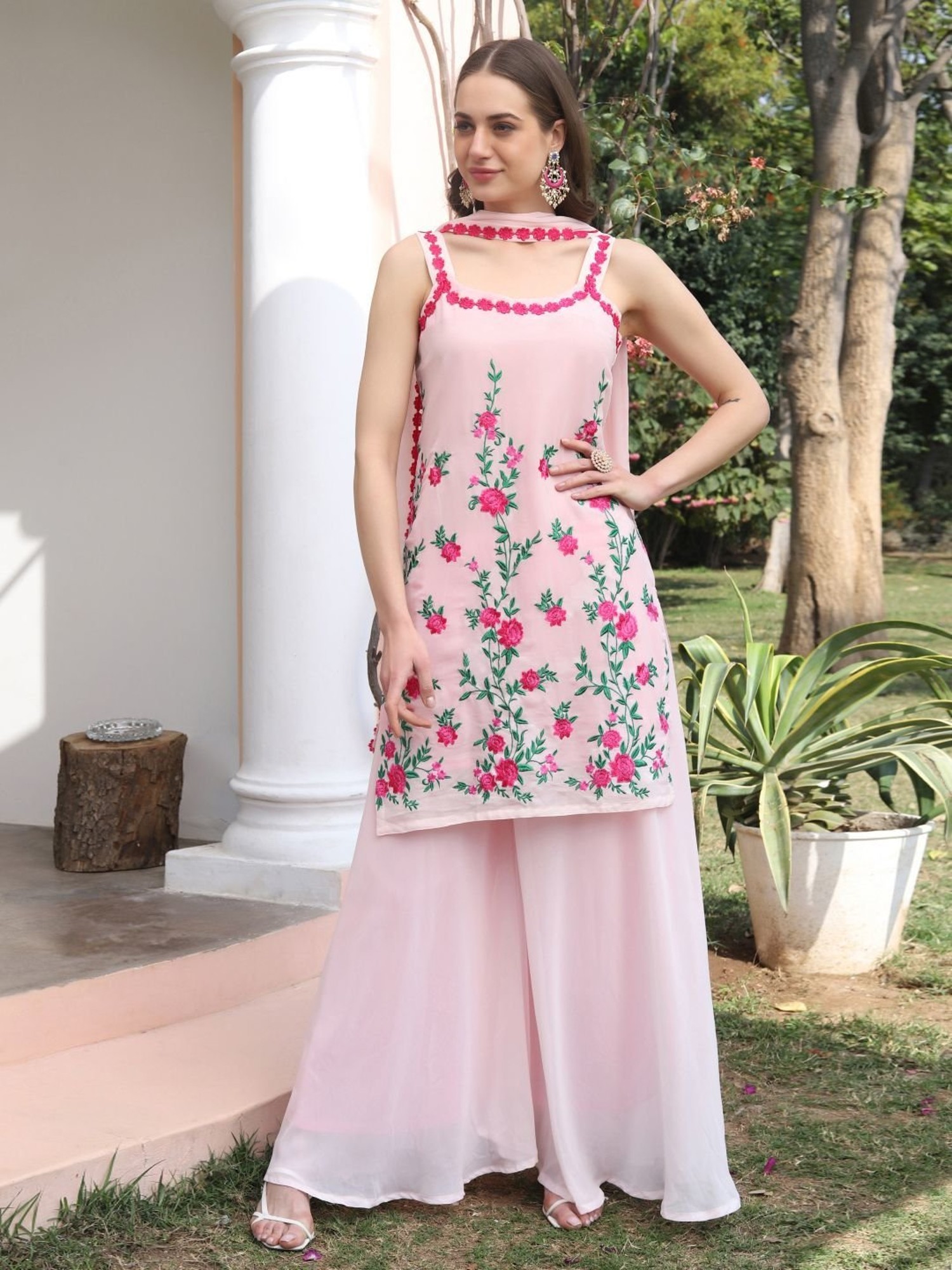Pink Kurtis  Buy Plain Designer Pink Kurti Online for Women