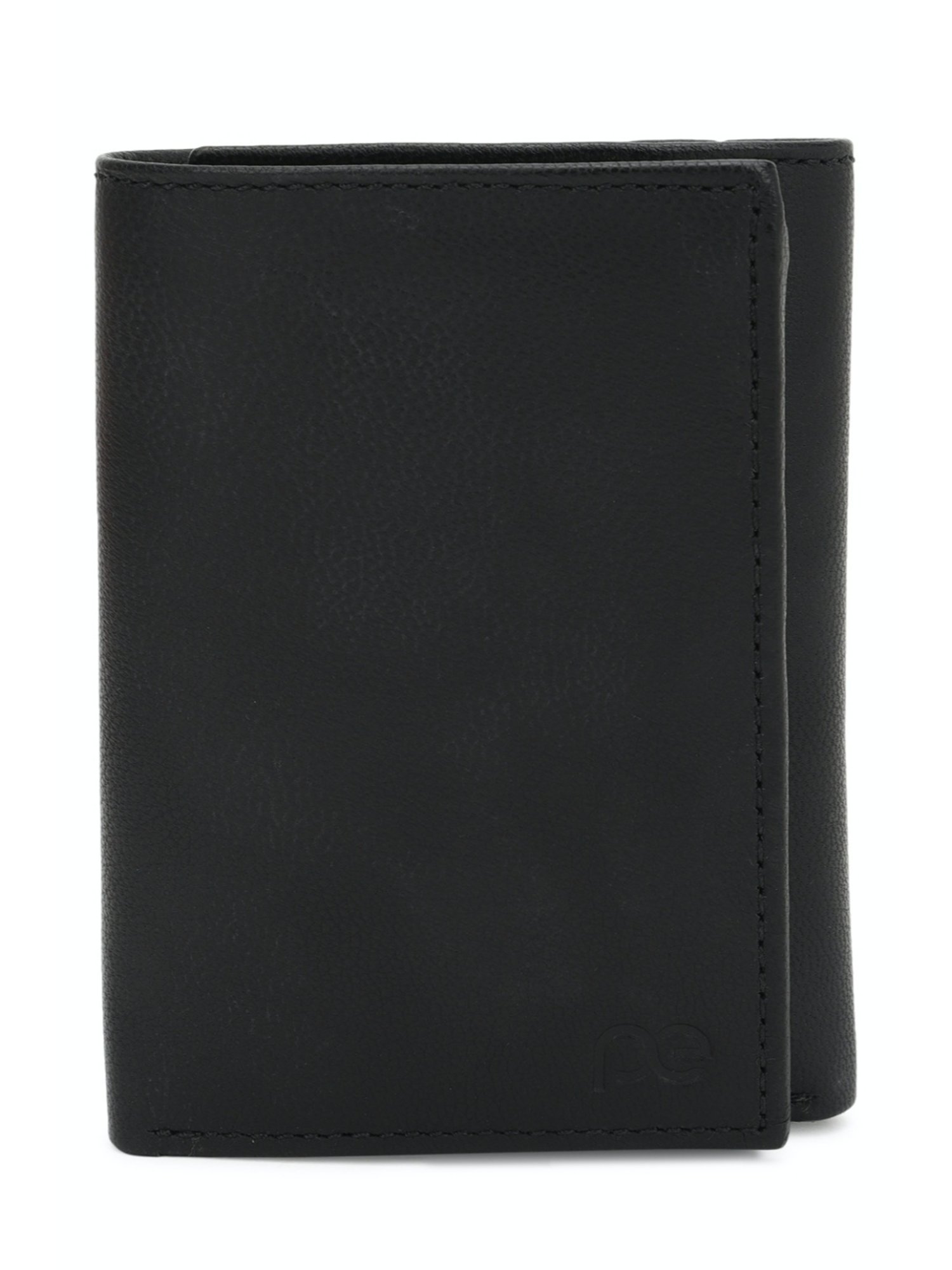 Patent leather trifold wallet