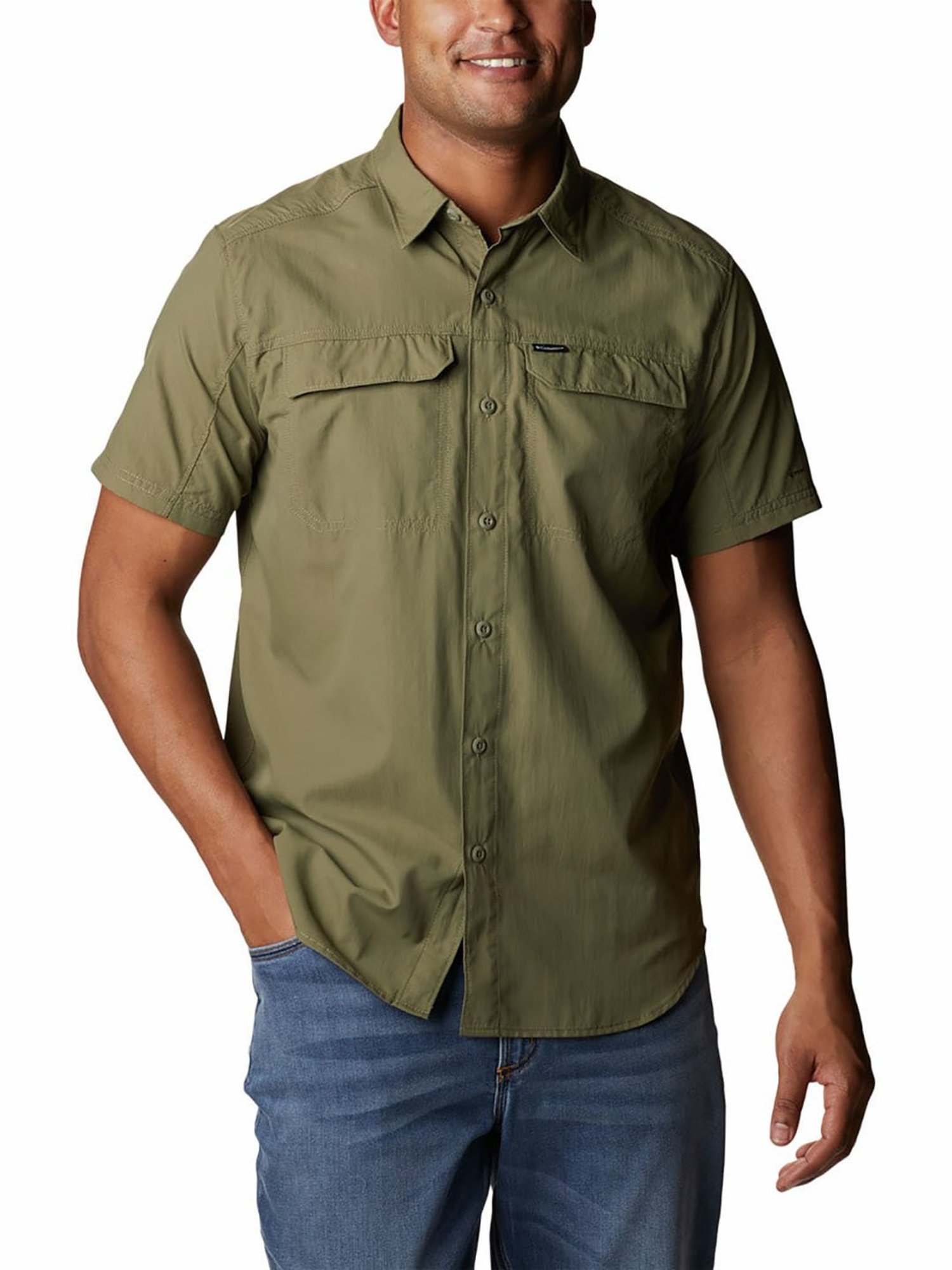 Columbia Stone Green Regular Fit Silver Ridge 2.0 Shirt