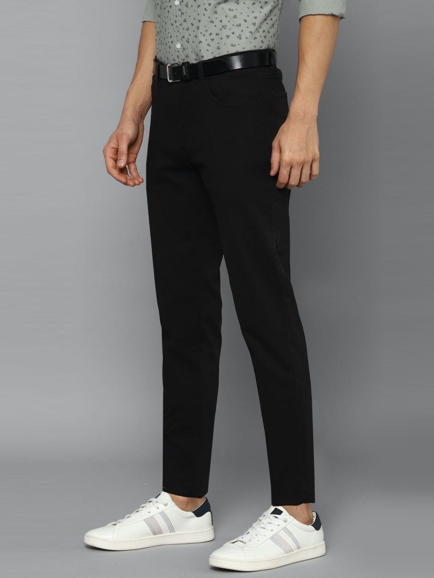 Wool suit trousers Slim fit - Black - Men | H&M IN