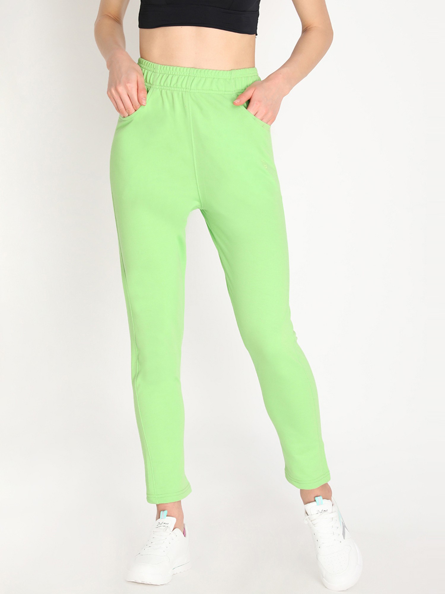 Neon Green Overlap Bralette  SE Pants Set 2 PCS  Mati