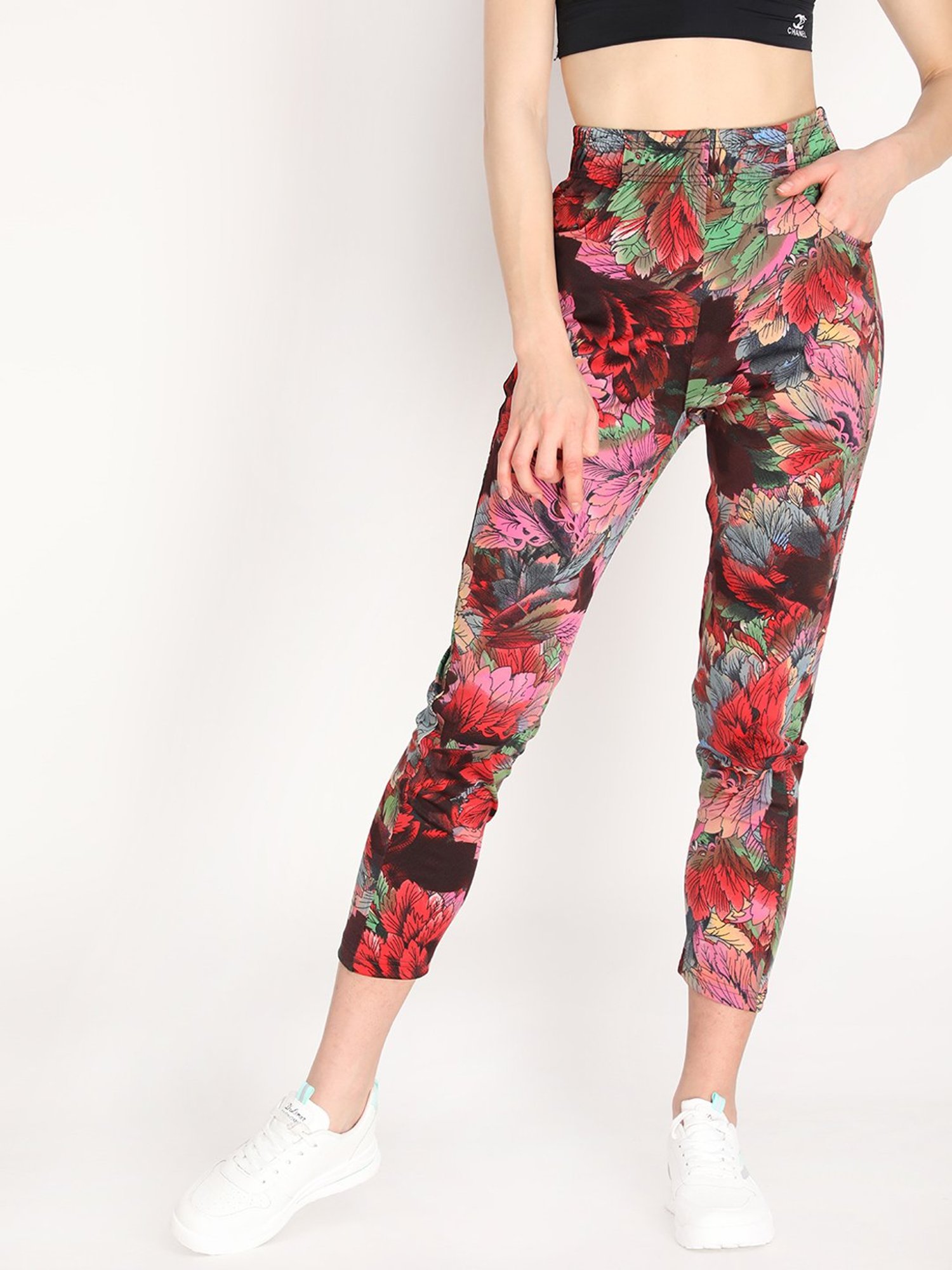 Buy Multicoloured Track Pants for Women by Chkokko Online