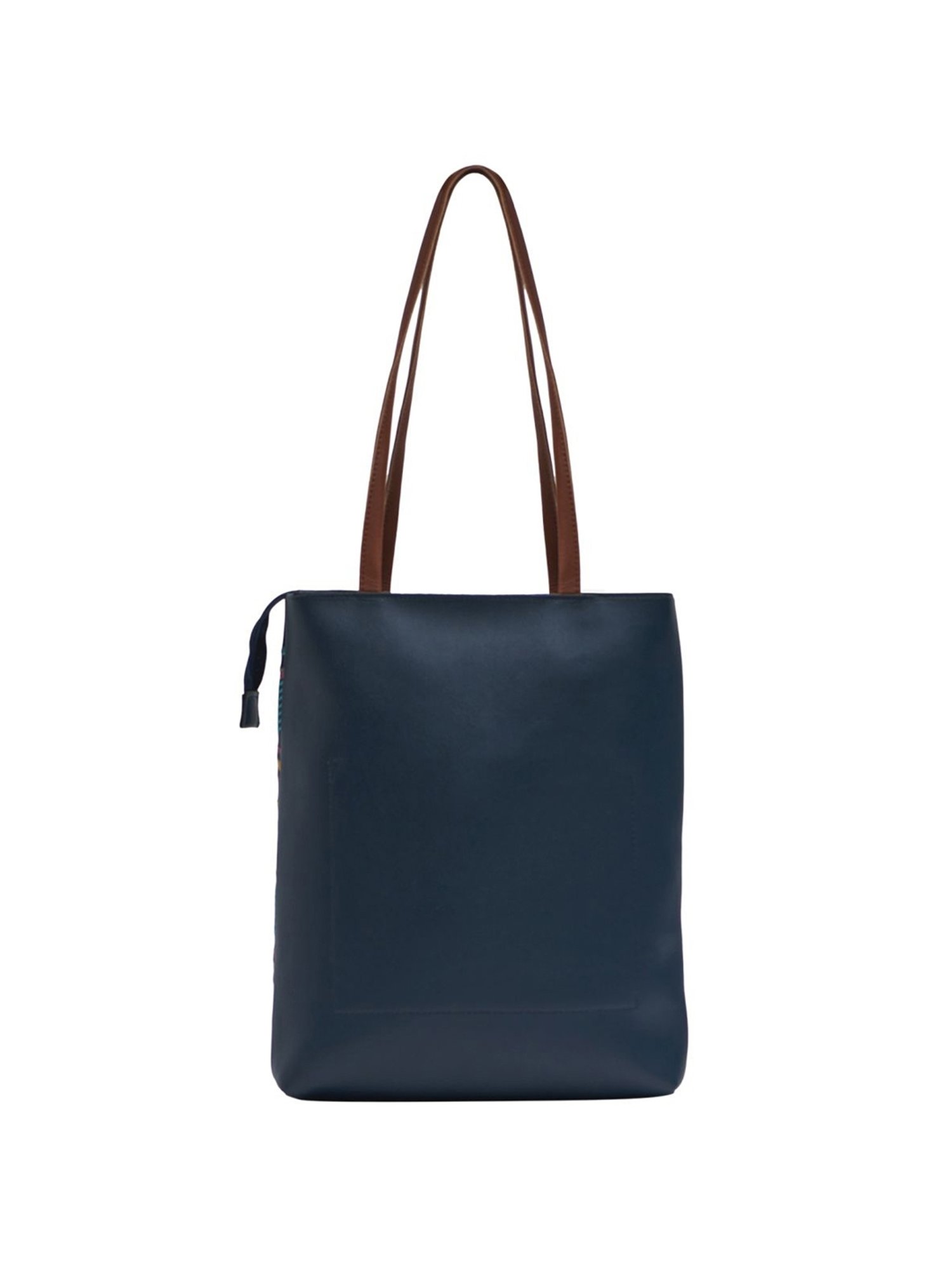 Buy Chumbak Blue Printed Medium Tote Handbag Online At Best Price