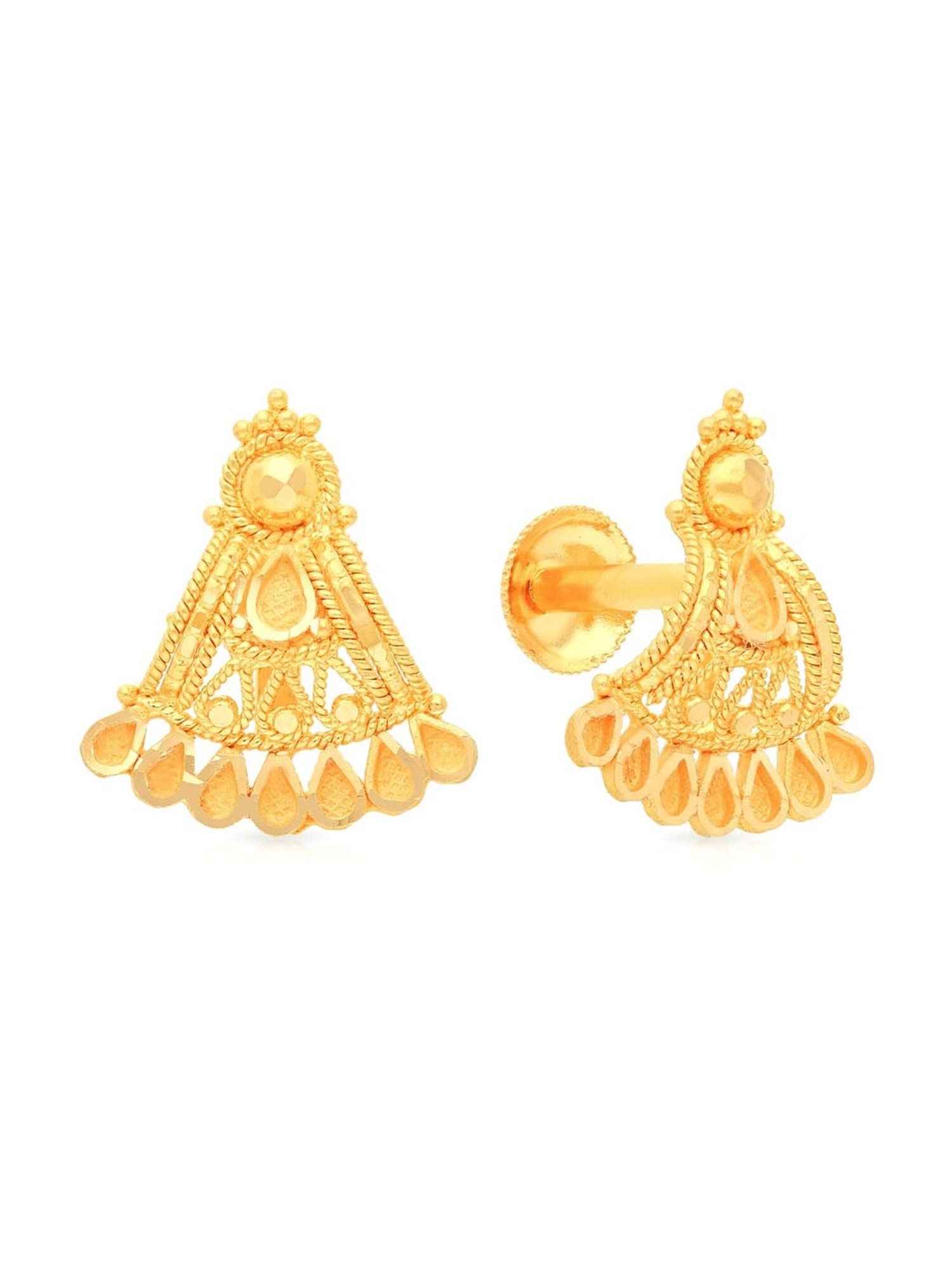 Silver Gold Plated Classic Red Green Drop Earrings – Vijayshree Sovani  Designs