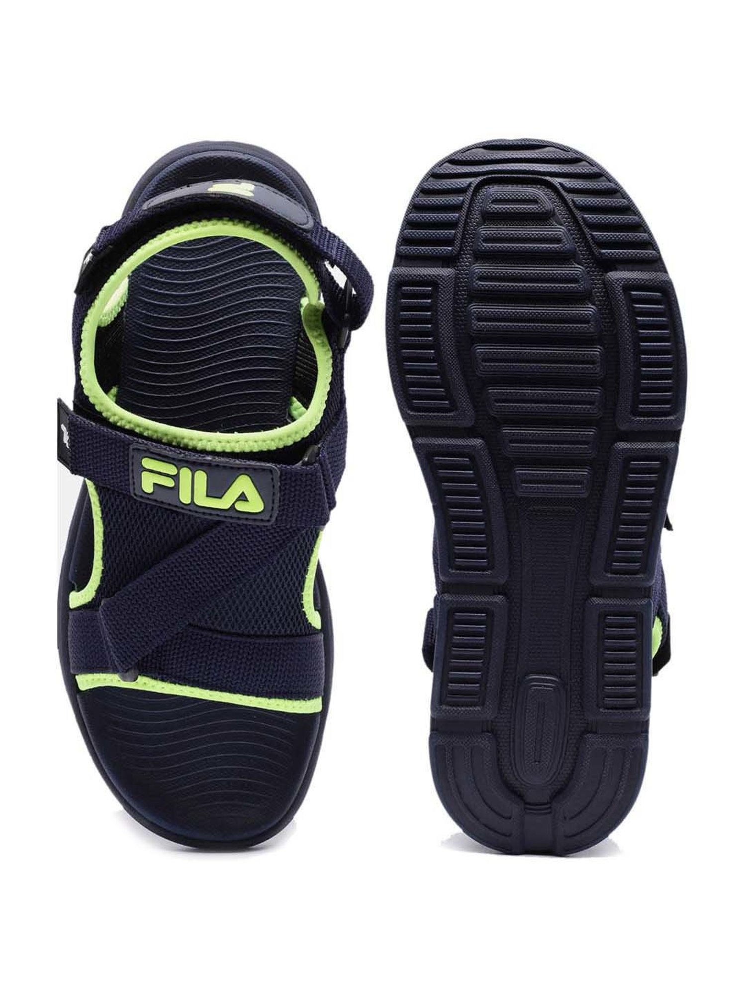 Buy FILA Men Black & Yellow Sports Sandals - Sports Sandals for Men 9247387  | Myntra