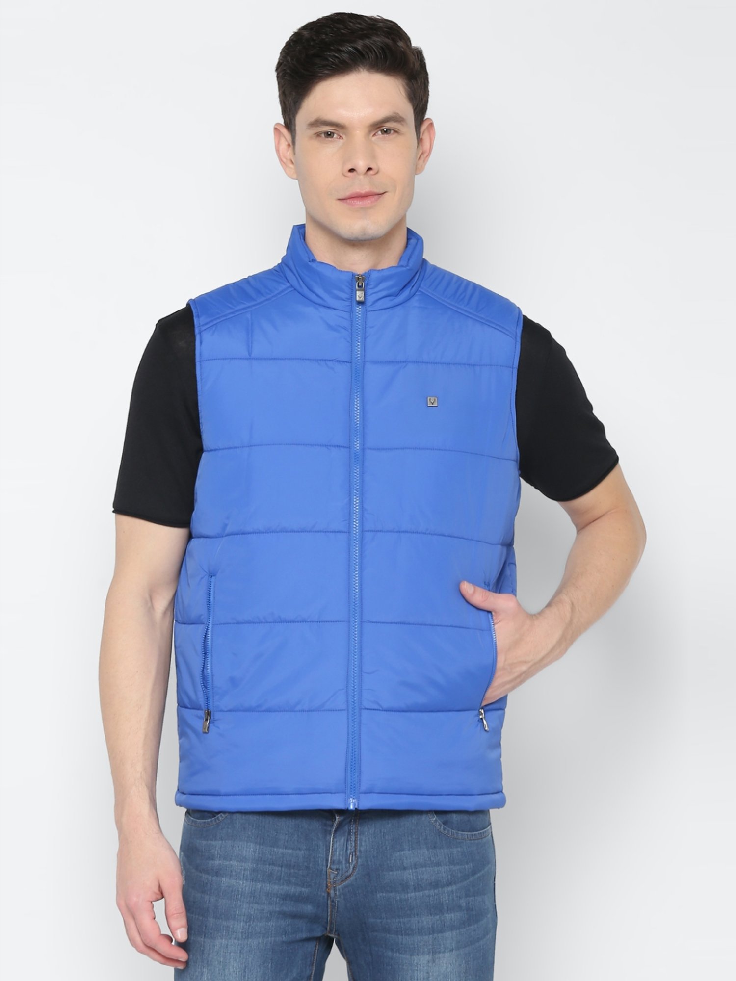 Buy Allen Solly Grey Cotton Regular Fit Quilted Jackets for Mens Online @  Tata CLiQ