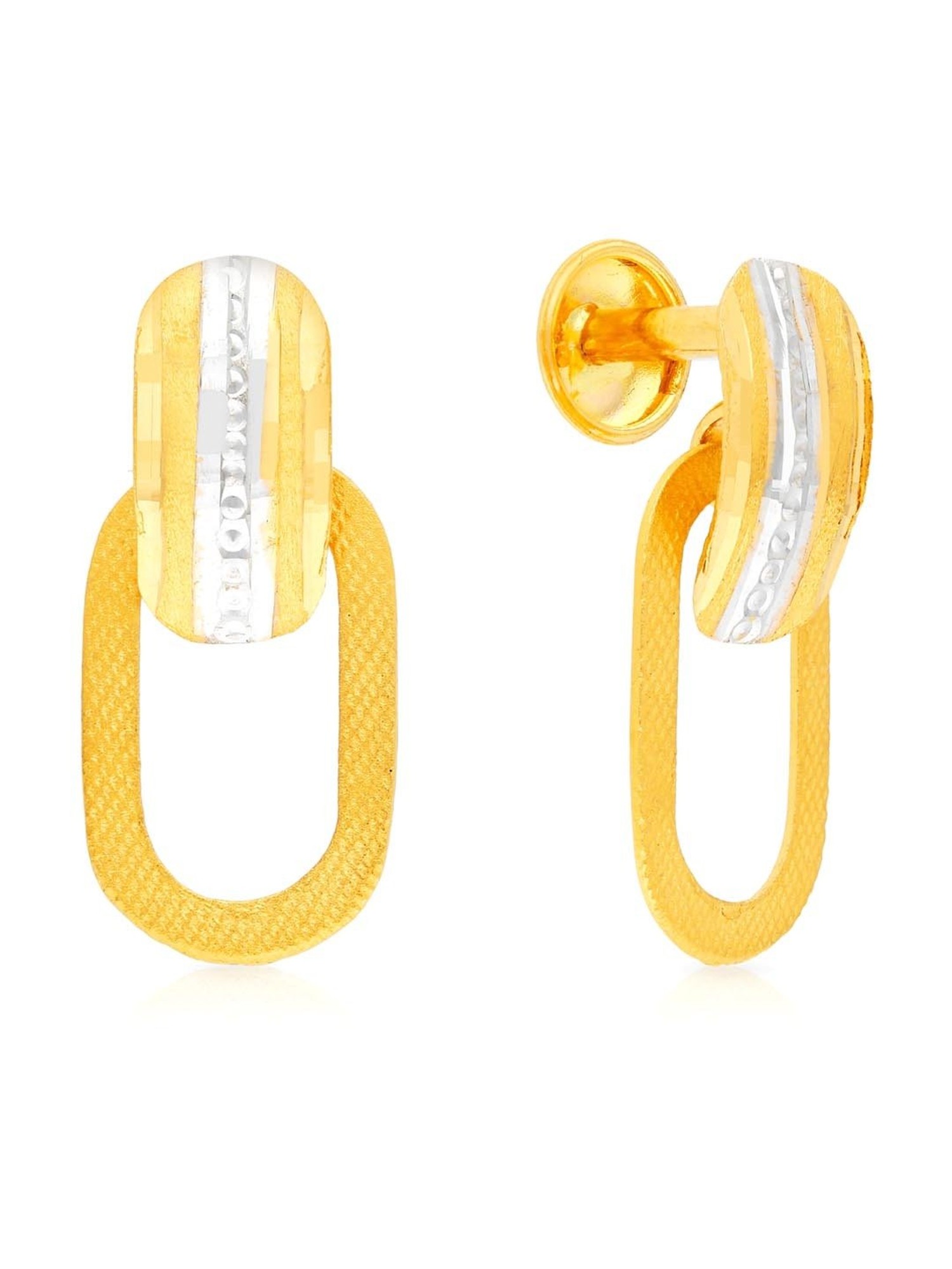 Leafy Peacock Gold Drop Earrings  Jewelry Online Shopping  Gold Studs   Earrings