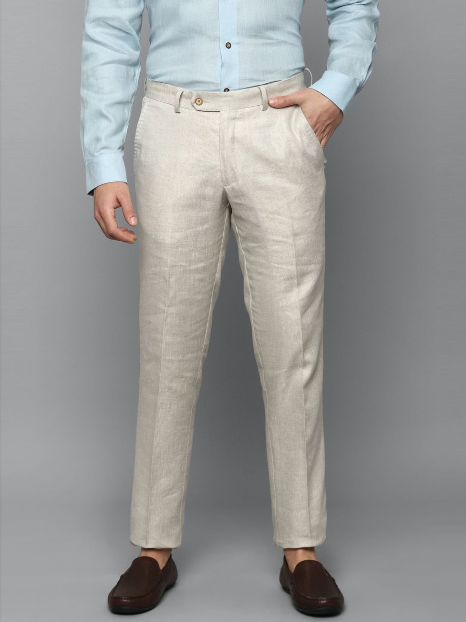 Buy LOUIS PHILIPPE Mens Linen Blend Trousers  Shoppers Stop