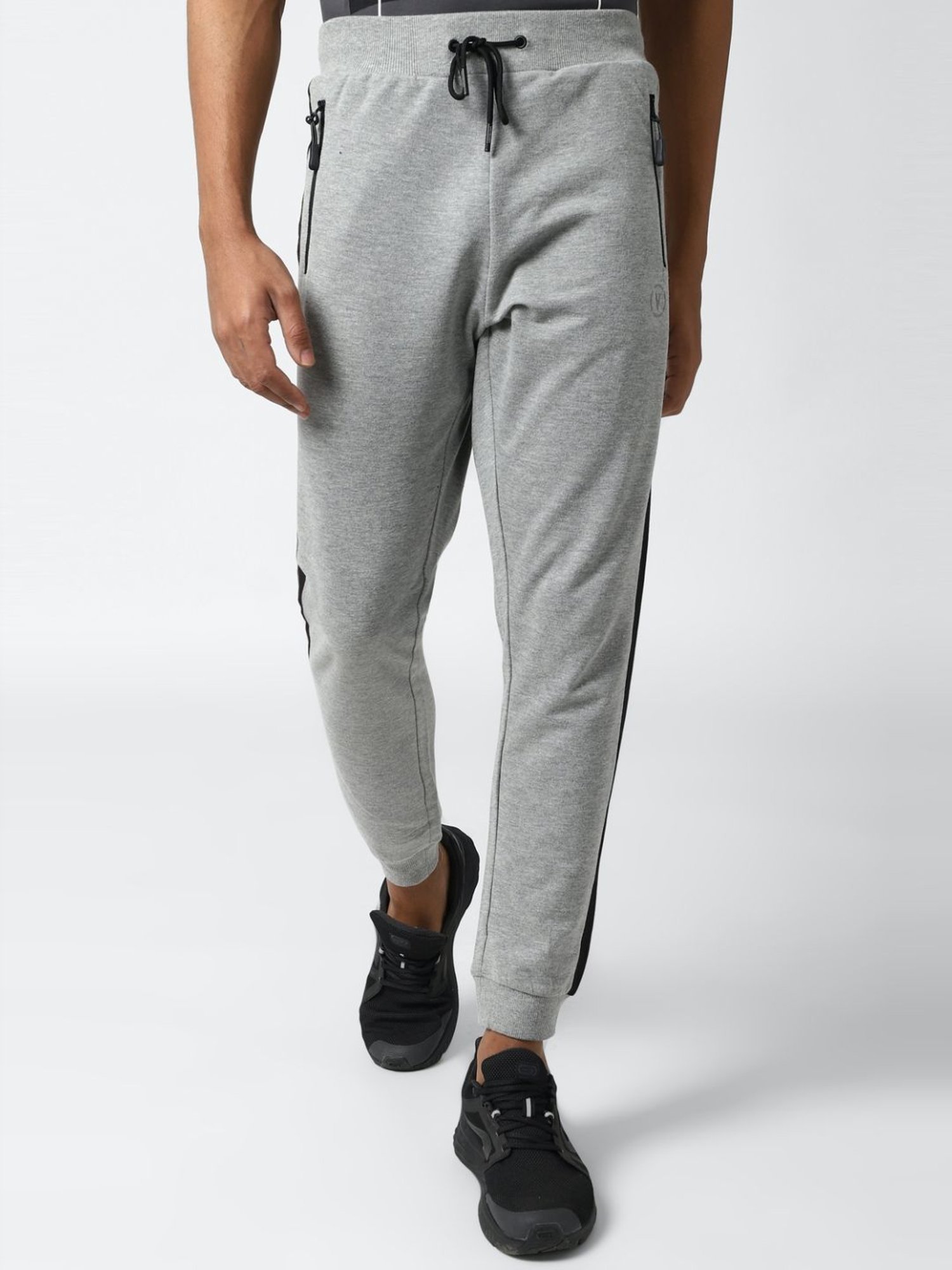Buy Van Heusen Grey Slim Fit Colour Block Joggers for Mens Online @ Tata  CLiQ
