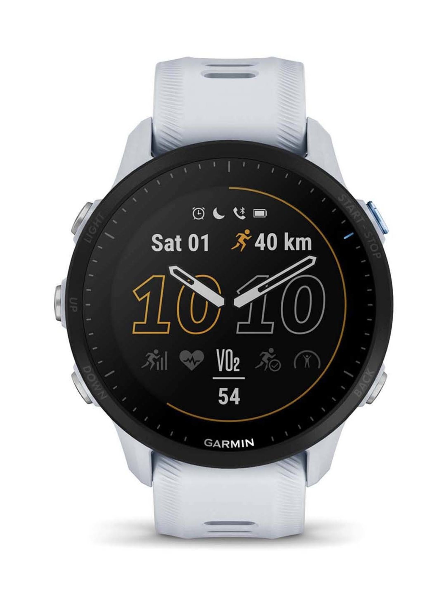 white garmin forerunner