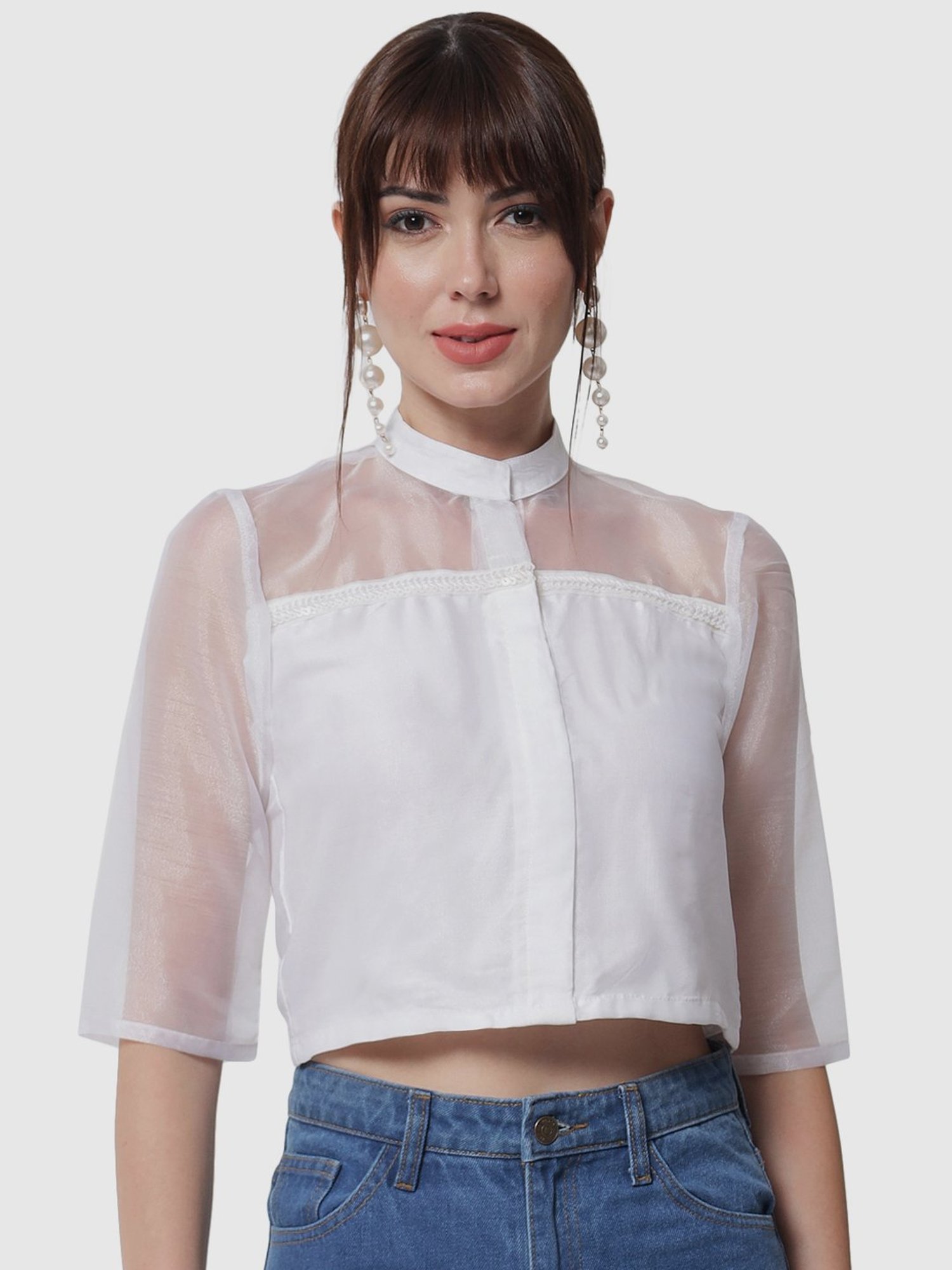 Buy White Tops & Tunics for Girls by Studiorasa Online