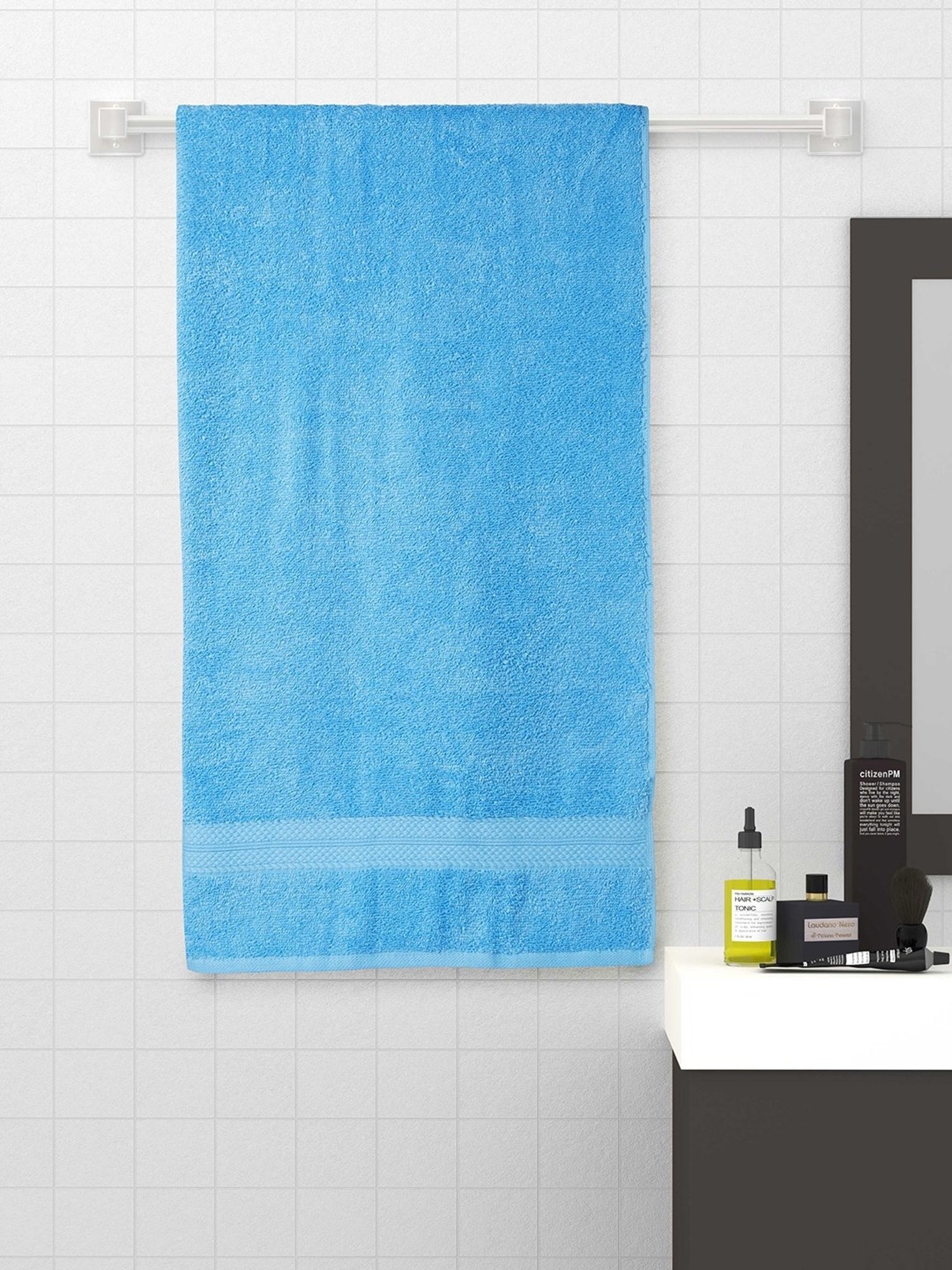 Mafatlal Oasis Sky Blue Cotton Bath Towel at Rs 600/pack in Patna