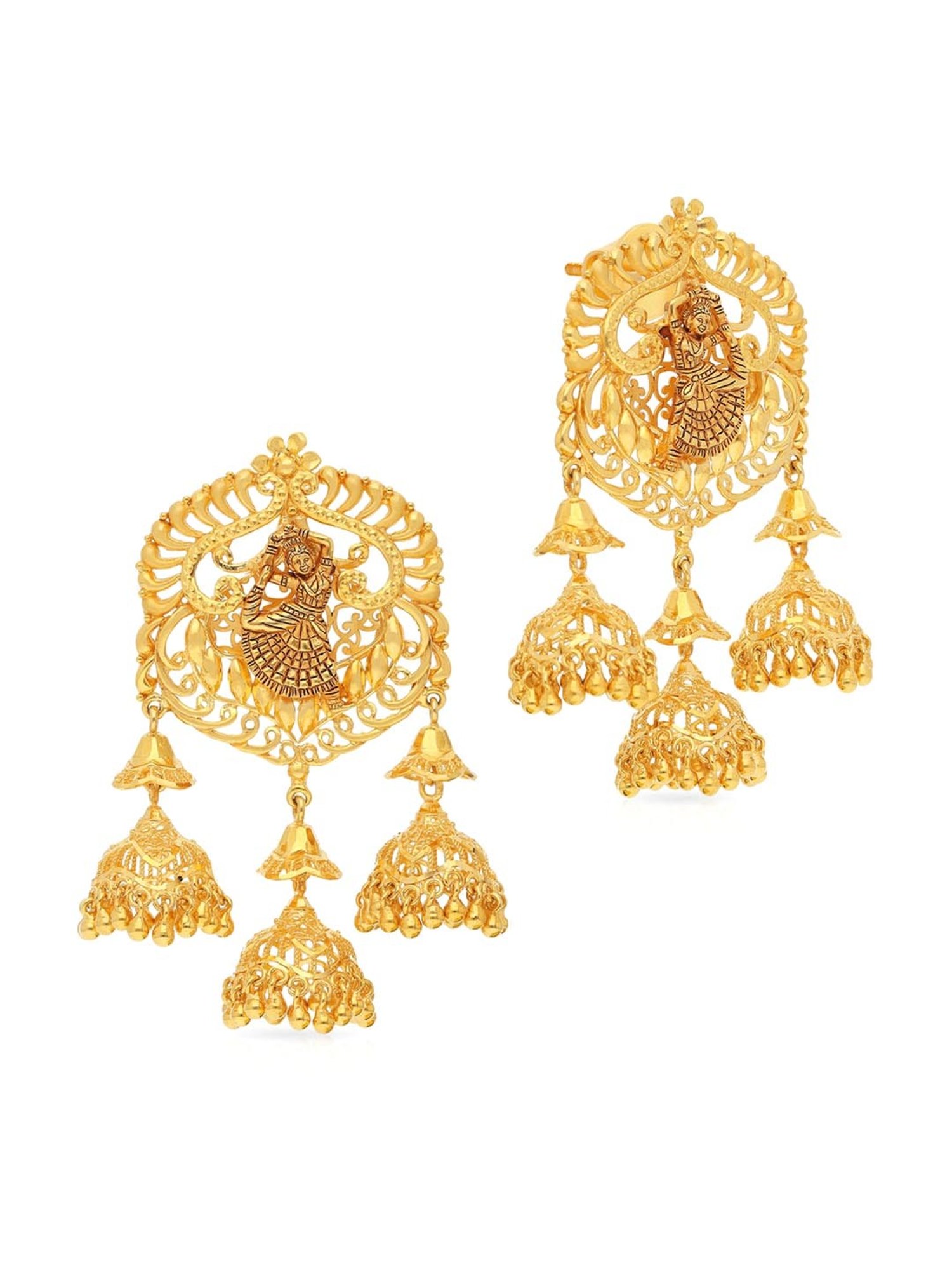 1st time ever Malabar gorgeous gold earring designs  Heavy gold earring  collections  Earrings  YouTube