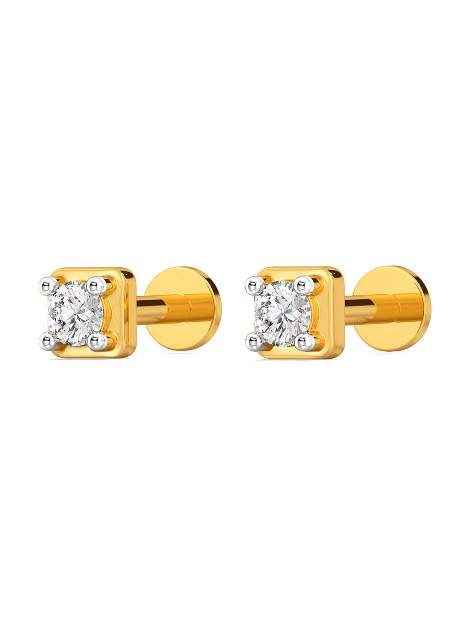 Home Ear Piercing Kit with 14k Yellow Gold 3mm Cubic Zirconia Earrings -  Walmart.com