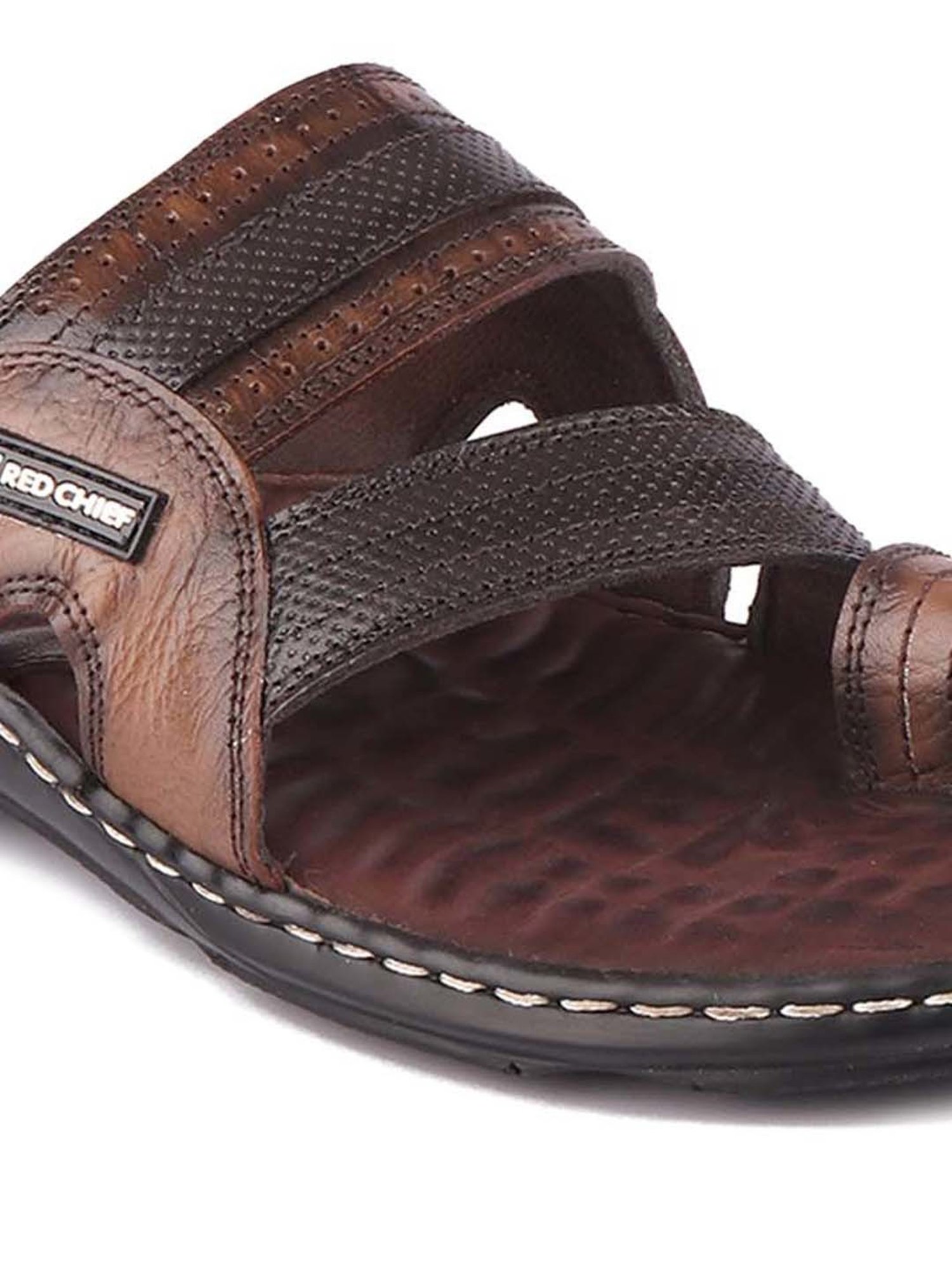 Leather Slip On Sandal Red Chief Mens Sandle at Rs 2245/pair in Latur | ID:  2851667436355