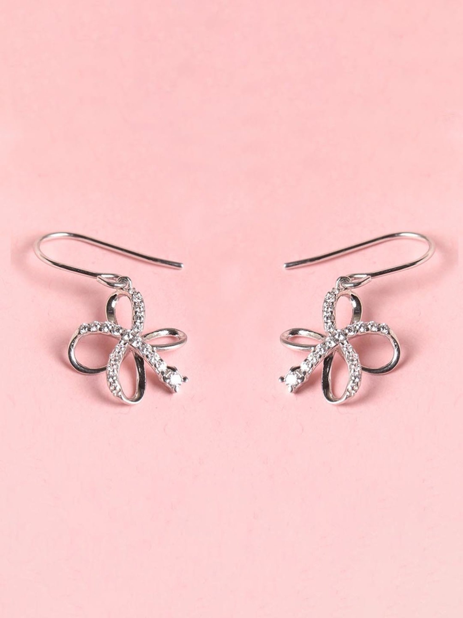 Tiffany & Co. Ribbon Bow Earrings - Sterling Silver Stud, Earrings -  TIF76216 | The RealReal