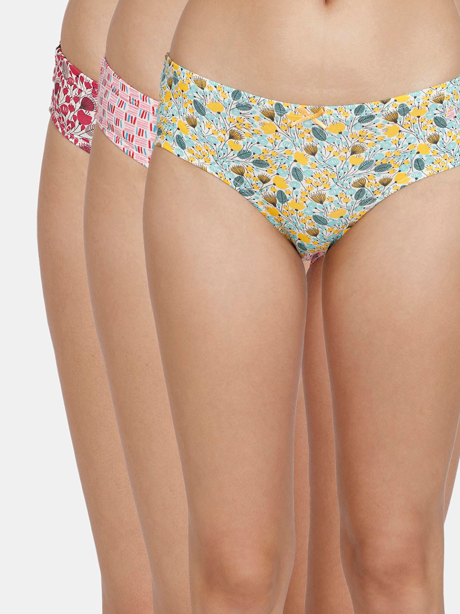 Buy Zivame Multicolor Printed Bikini Panty (Pack Of 3) for Women Online @  Tata CLiQ