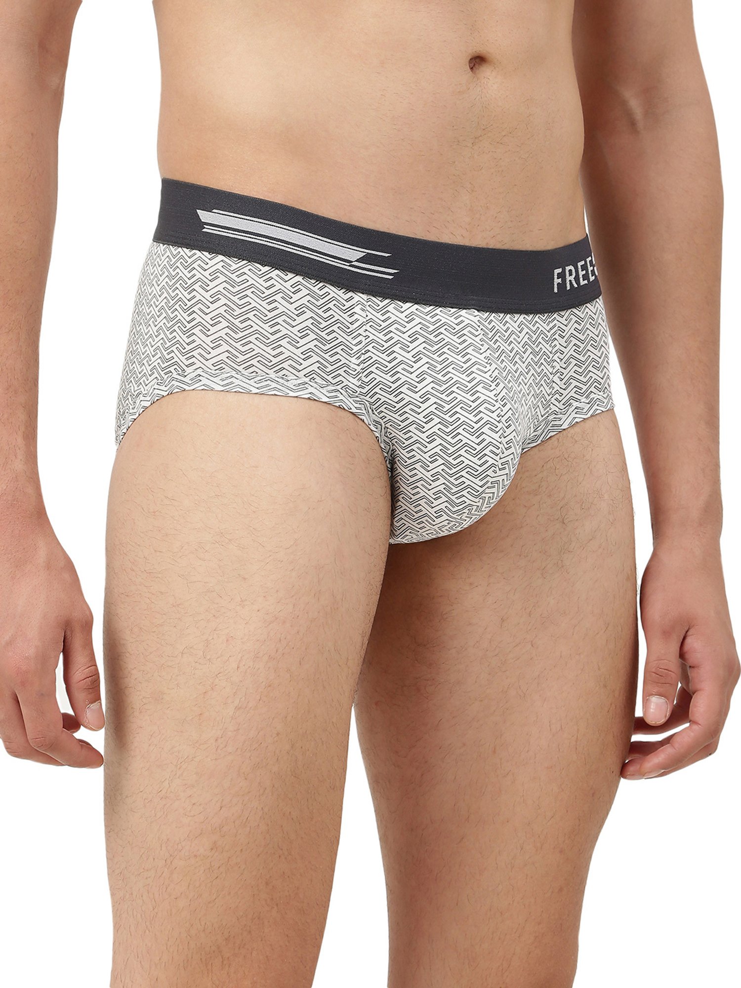 Buy Freecultr Grey & Smoke Grey Printed Briefs - Pack of 2 for Men's Online  @ Tata CLiQ