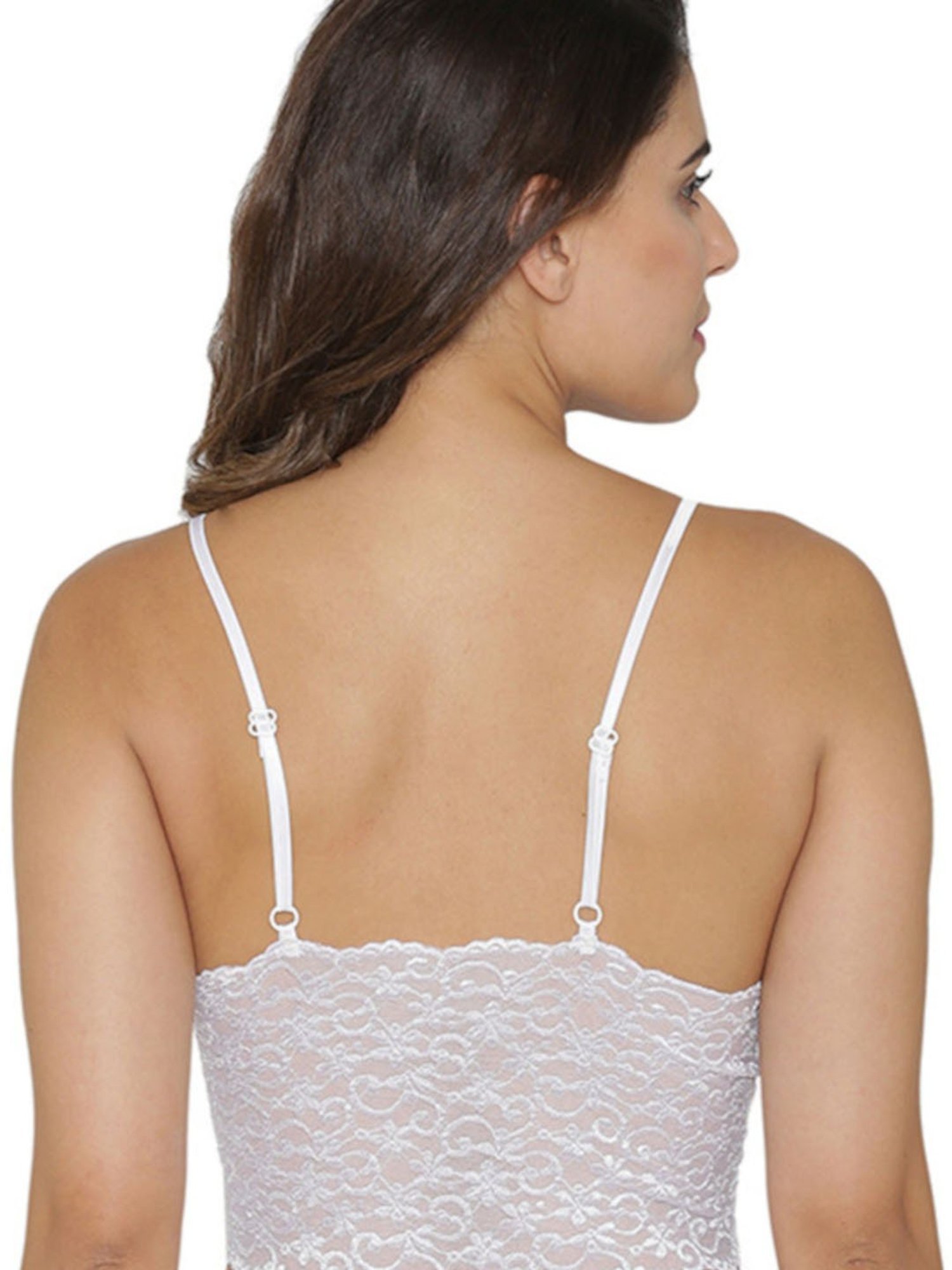Buy N-Gal White Non-wired Non-padded Bralettes Bra for Women Online @ Tata  CLiQ
